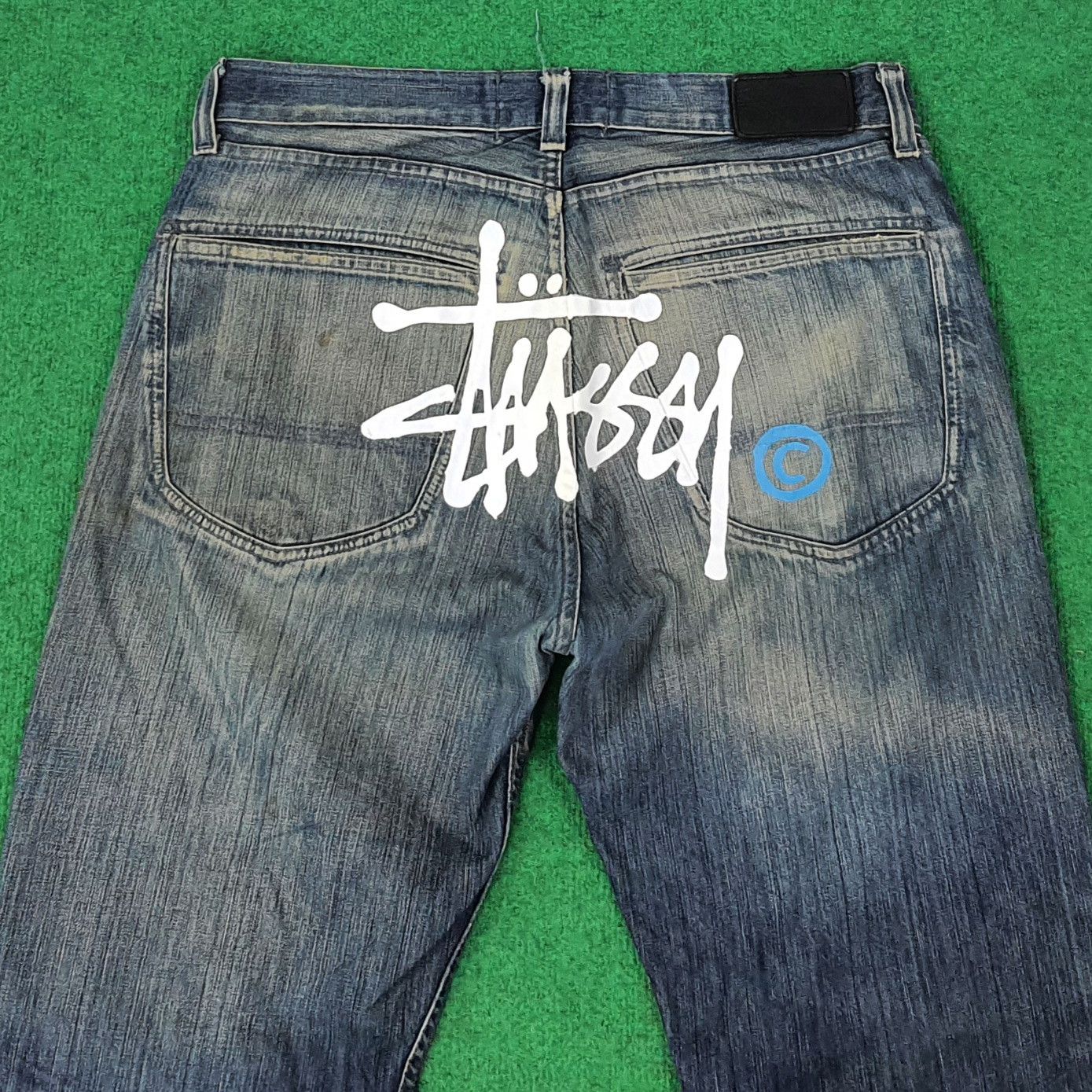 Stussy Vintage Stussy Authentic Workgear Custom Logo Jeans C265N5 Size US 34 / EU 50 - 2 Thumbnail