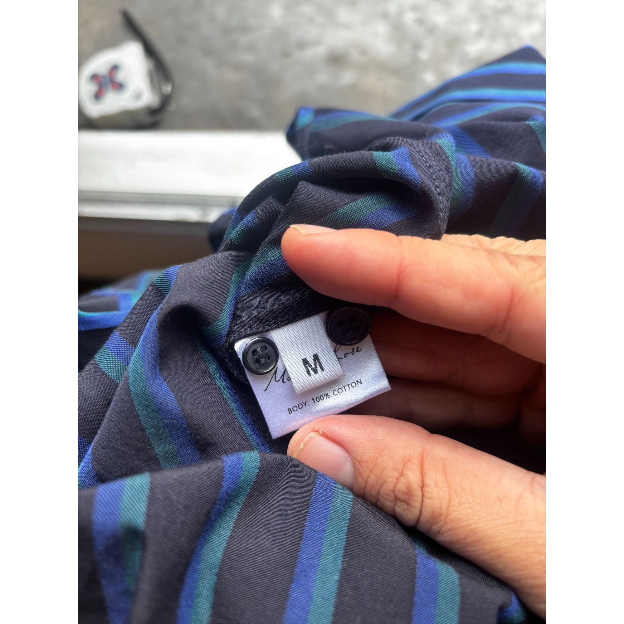 Martine Rose Martine Rose Patchwork Punk Shirt - Blue Black - Archive Des Size US M / EU 48-50 / 2 - 8 Thumbnail