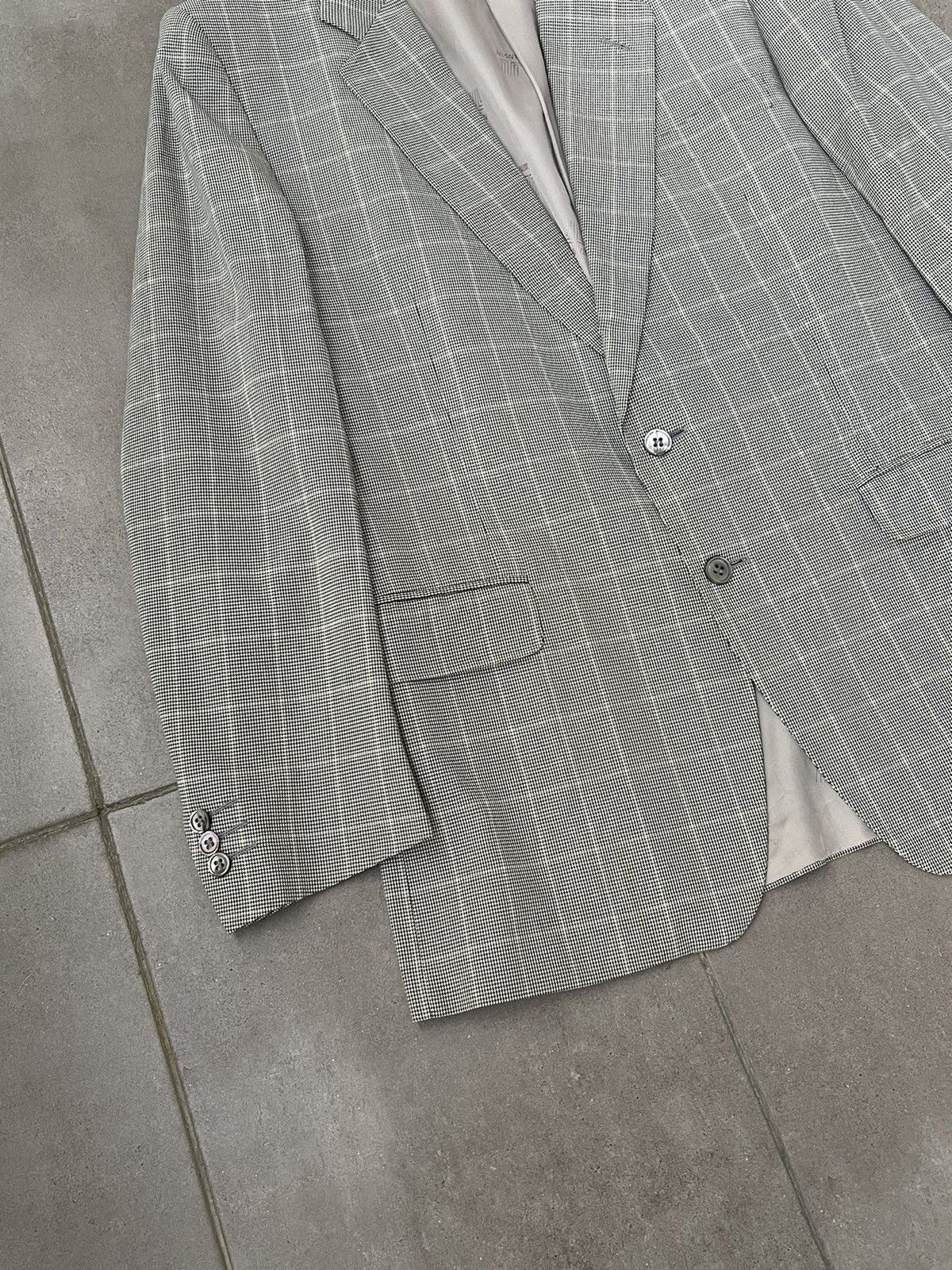 Lanvin Archive Lanvin White Stripped Grey Blazer Size 38R - 8 Thumbnail