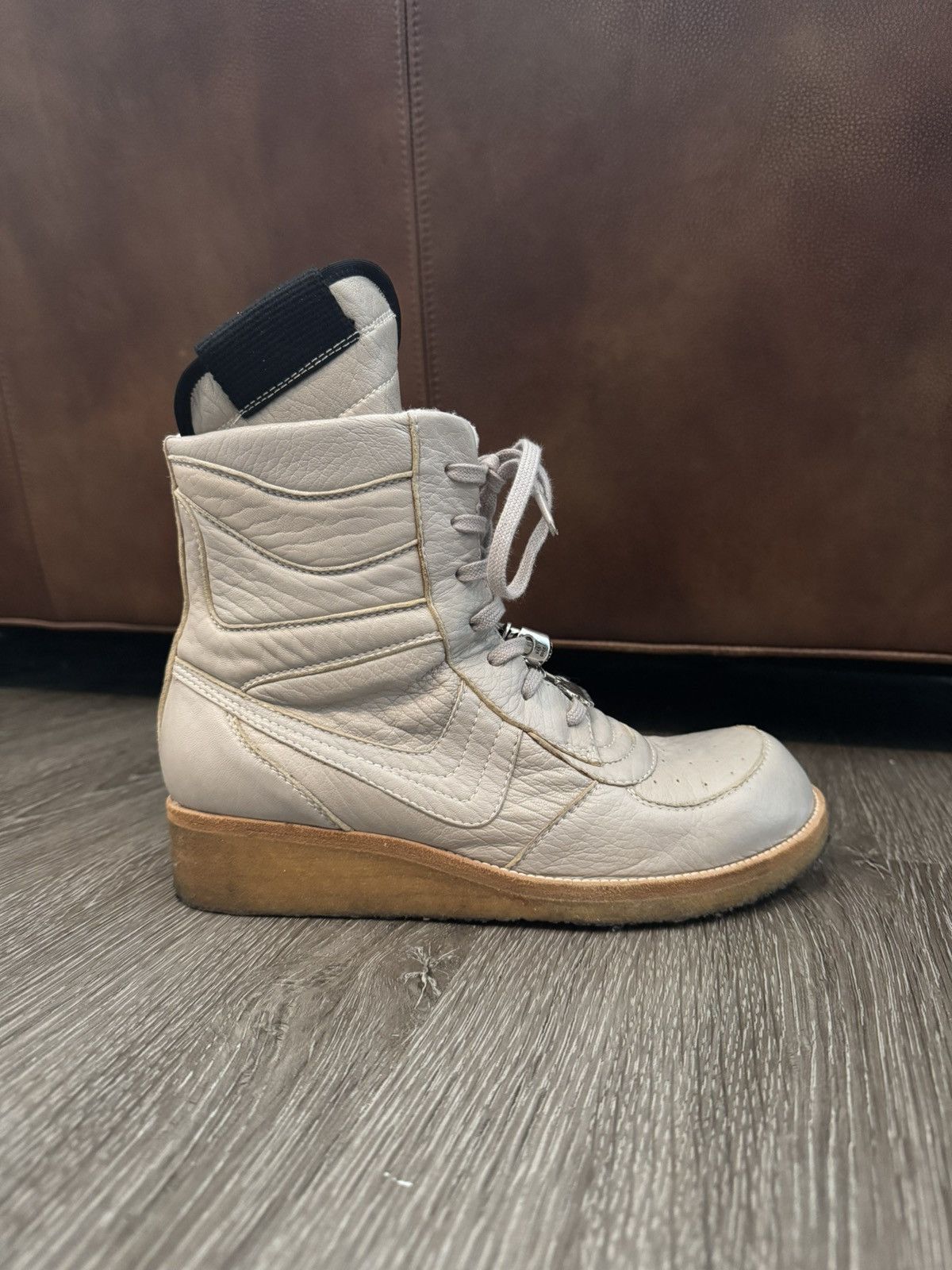 Rick Owens Rick Owens FW05 Moog Dunk Zeus Prototype Sample Wedge Boot Size US 8 / EU 41 - 2 Thumbnail
