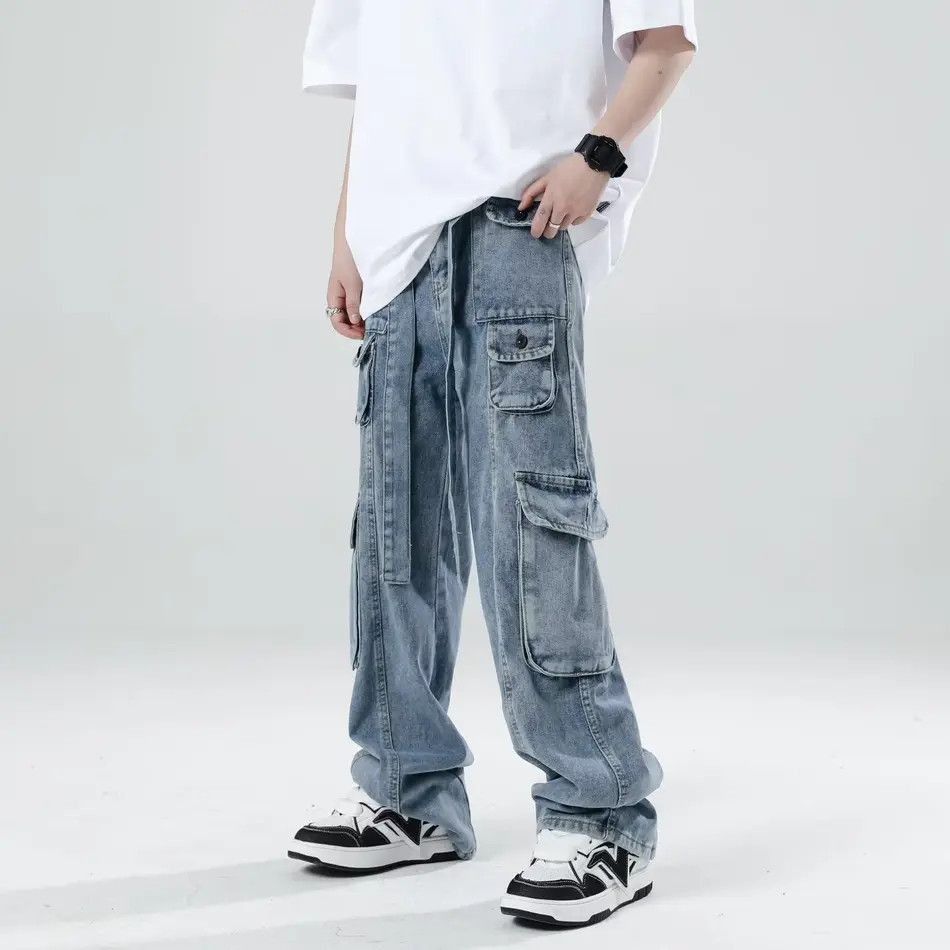 Japanese Brand Retro loose pocket high street jeans Size US 30 / EU 46 - 5 Thumbnail