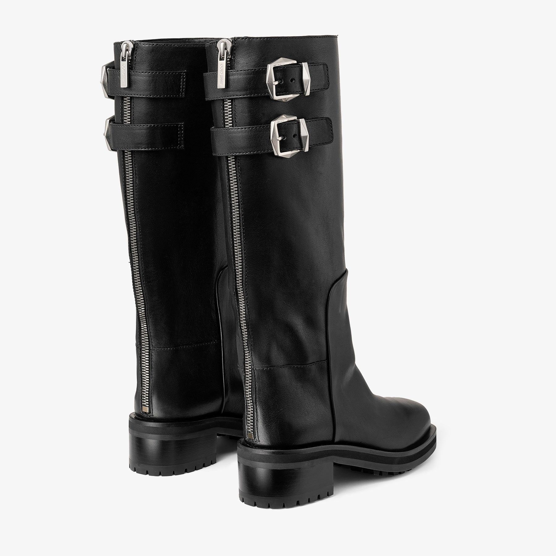 Jimmy Choo o1s22i1n1024 Brooklyn 50 Boots in Black Size US 6 / IT 36 - 5 Thumbnail