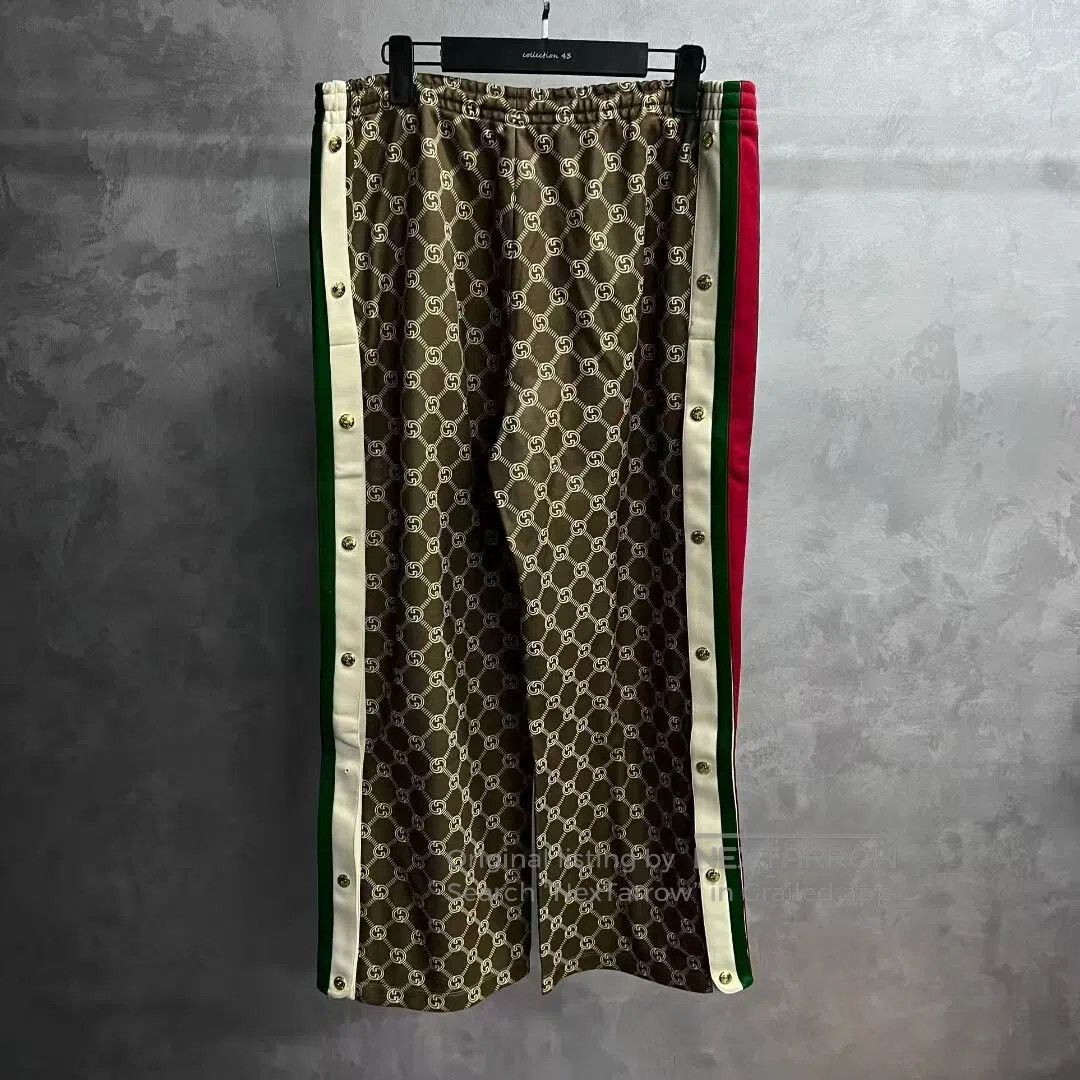 Gucci Guicci size xxl Striped drawstring belt; loose-fitting, wid Size US 36 / EU 52 - 2 Thumbnail