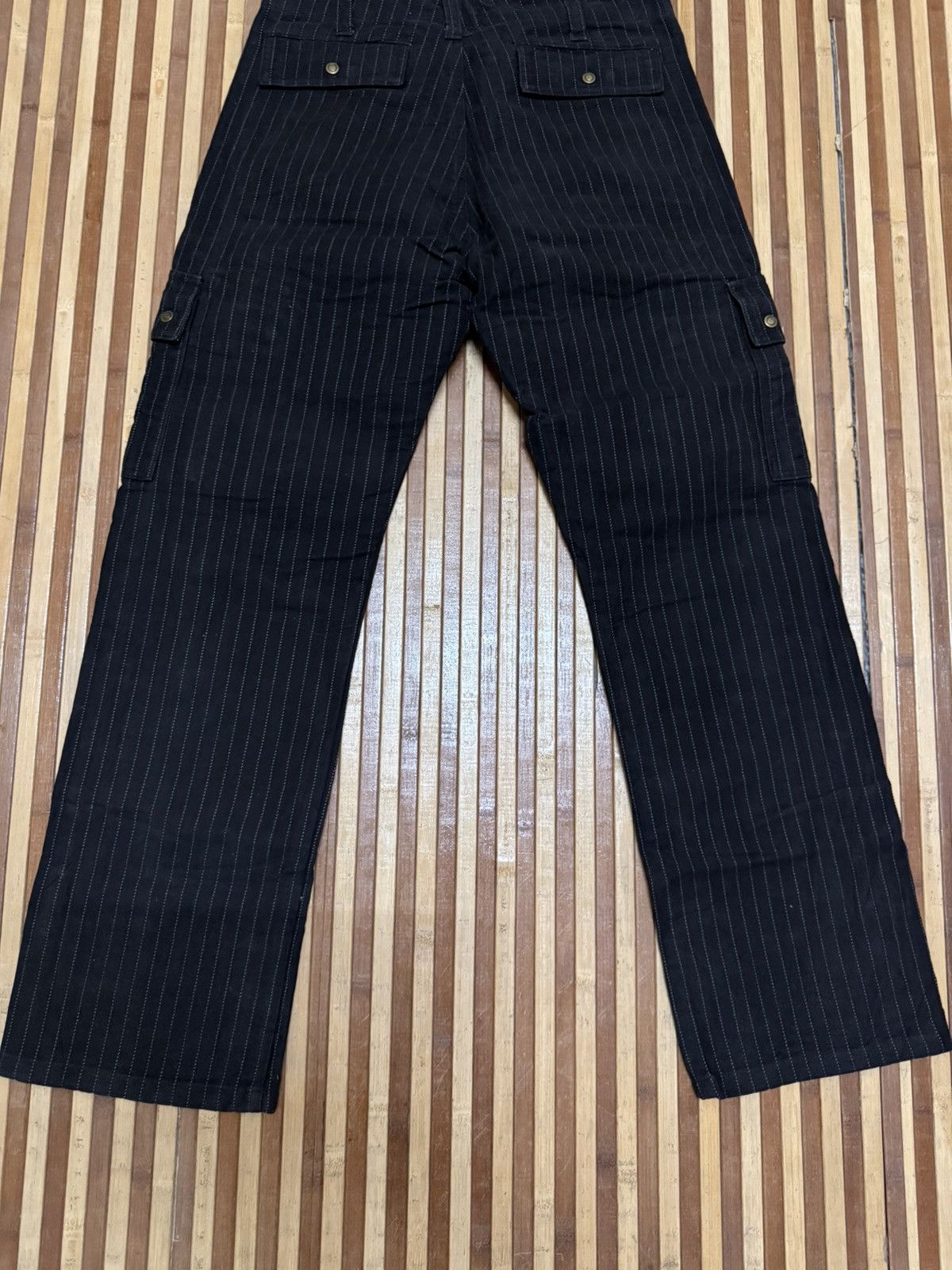 Japanese Brand Japanese Brand Striped Cargo Pants Trousers Multipocket Size US 28 / EU 44 - 8 Thumbnail