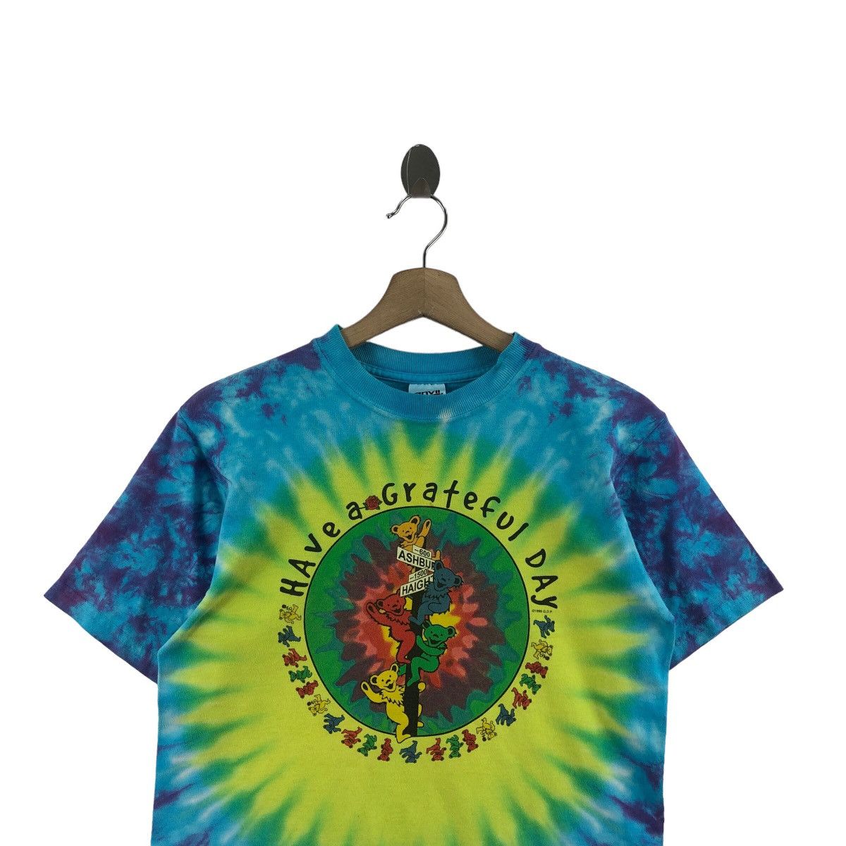 Grateful Dead × Vintage Pick!! Vtg 1998 GRATEFUL DEAD Tie Dye Top Tee Tshirt Size US S / EU 44-46 / 1 - 3 Thumbnail