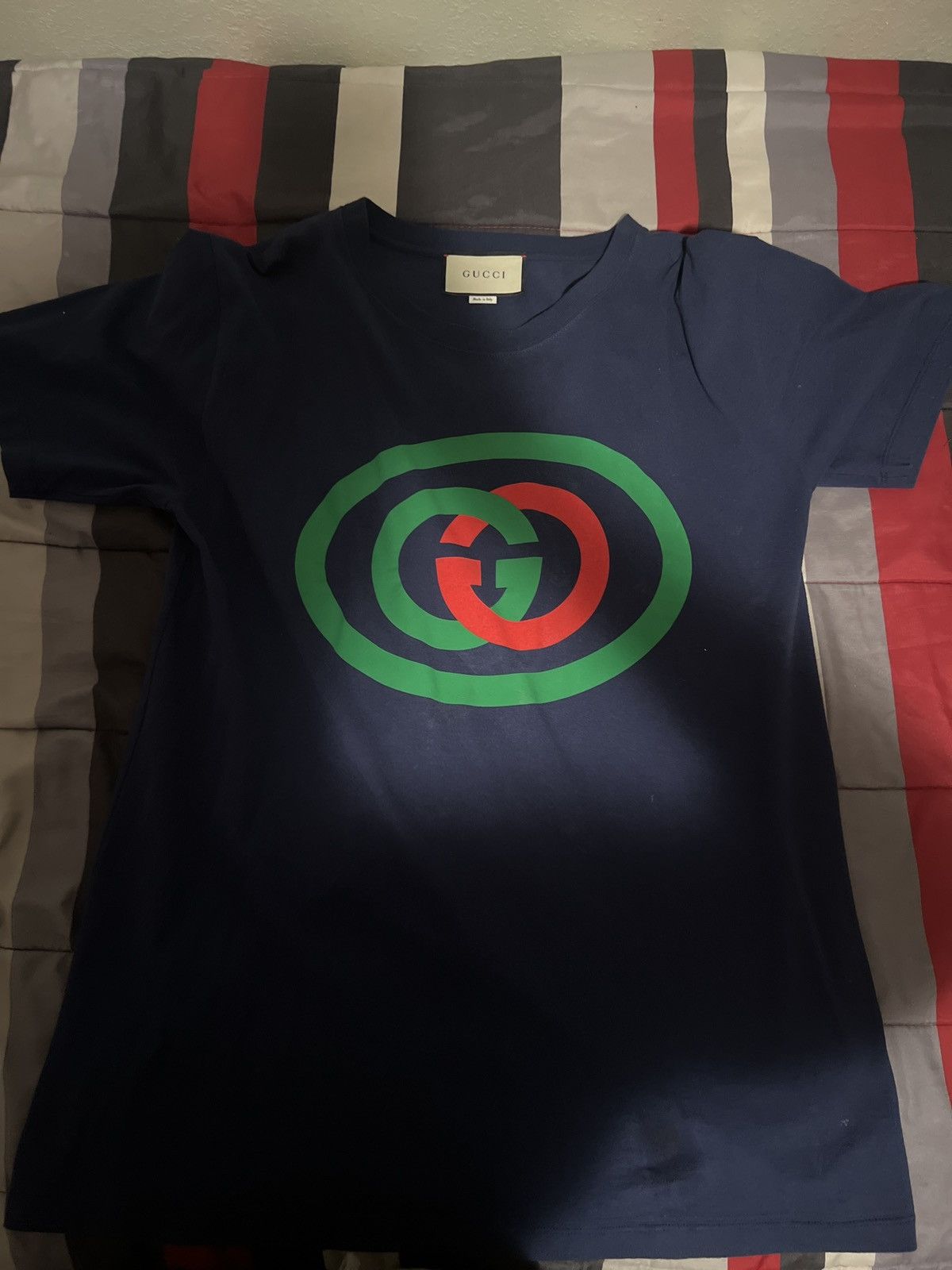 image of Gucci T Shirt in Navy, Men's (Size Small)