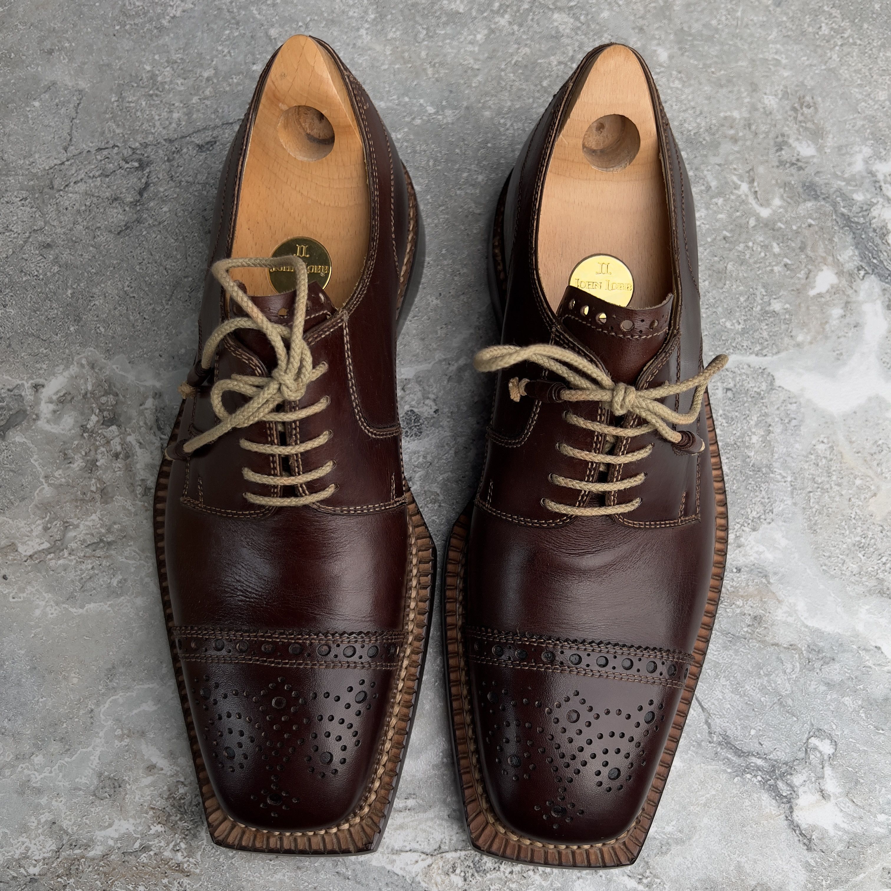 Berluti Stefano Branchini Calzoleria Brown Norvegese Cap Toe Derby Size US 9 / EU 42 - 2 Thumbnail