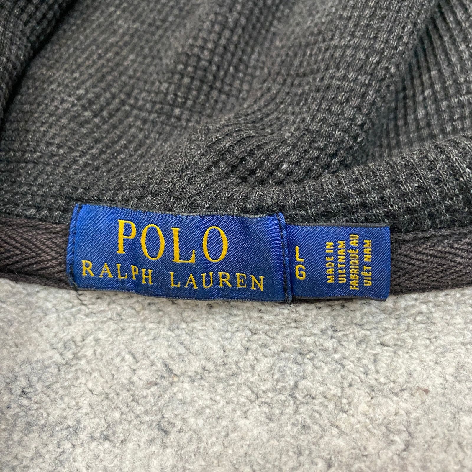 Polo Ralph Lauren Polo Ralph Lauren Full Zip Waffle Thermal Hood Hoodie Mens L Size US L / EU 52-54 / 3 - 5 Thumbnail