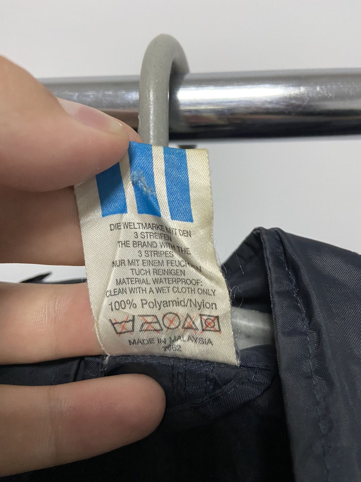 Adidas × Vintage Adidas Vintage Windbreaker Light Jacket Stripes Raincoat Size US XL / EU 56 / 4 - 6 Thumbnail