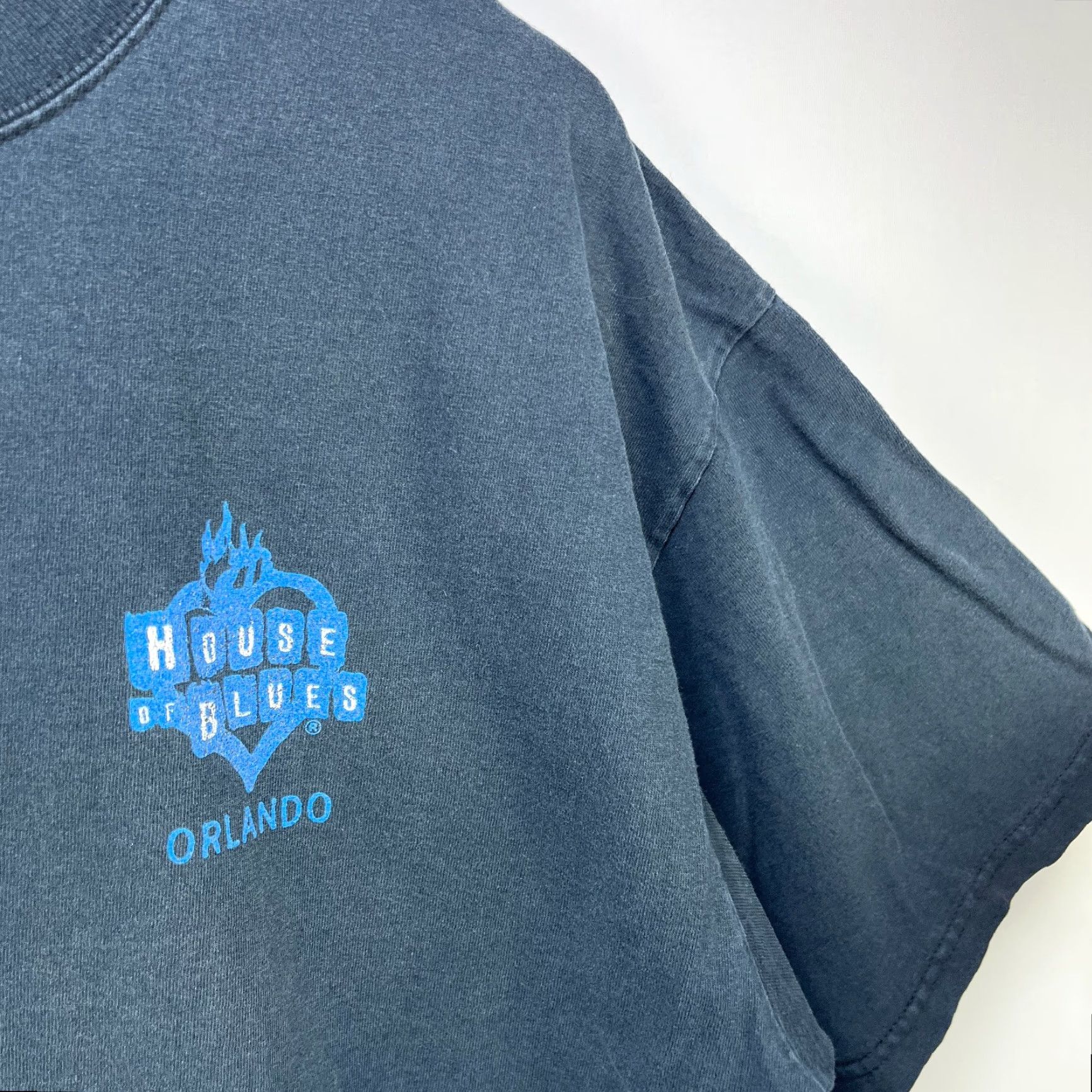 Vintage VINTAGE House Of Blues T-Shirt 2XL Black Crew Neck Short Sleeve Mens 90s Guitar Orlando Nature Summer Spring Fall Size US XXL / EU 58 / 5 - 3 Thumbnail