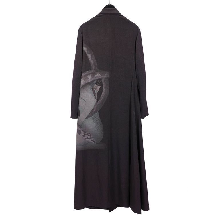 Yohji Yamamoto Yohji Yamamoto Pour Homme - Snake Woman Print Dress Size US L / EU 52-54 / 3 - 2 Thumbnail