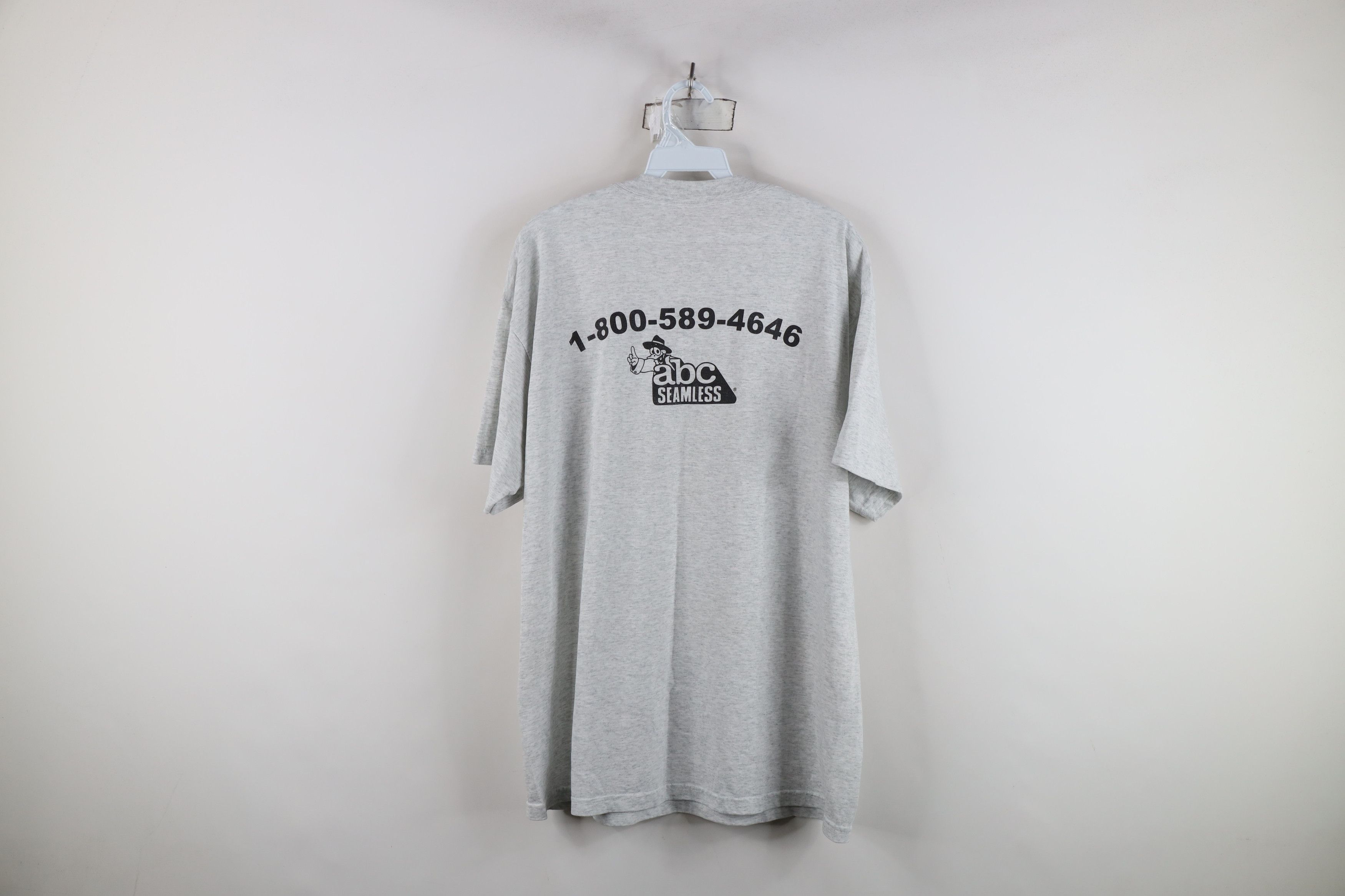 Vintage Vintage 90s ABC Seamless Siding Short Sleeve T-Shirt Gray Size US XL / EU 56 / 4 - 10 Thumbnail