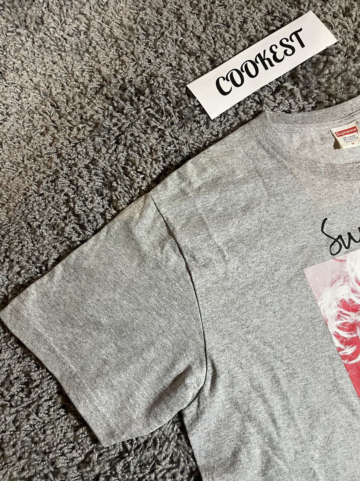 Supreme 2018FW Supreme Madonna Tee T-Shirt Heather Grey | Grailed 