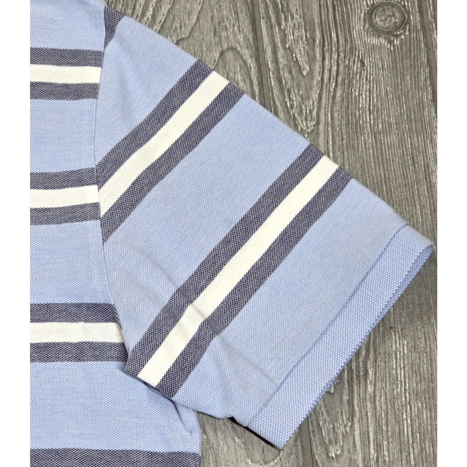 Brooks Brothers Brooks Brothers Polo Short Sleeve Blue White Mens L Performance Golden Fleece Size US L / EU 52-54 / 3 - 4 Thumbnail