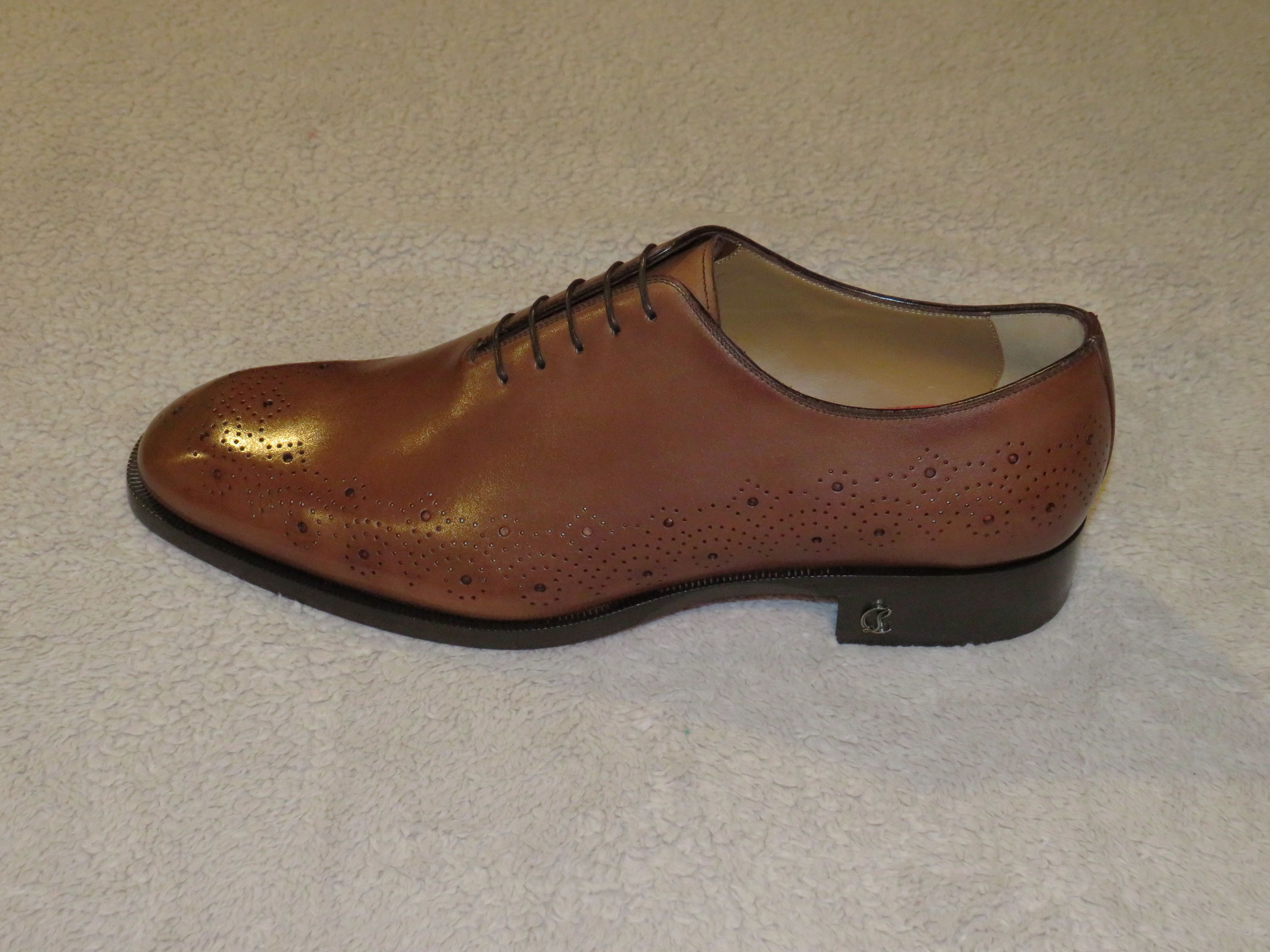 Christian Louboutin Corteobello Havane Medallion Red Bottom Oxford US 13 NWB Size US 13 / EU 46 - 4 Thumbnail
