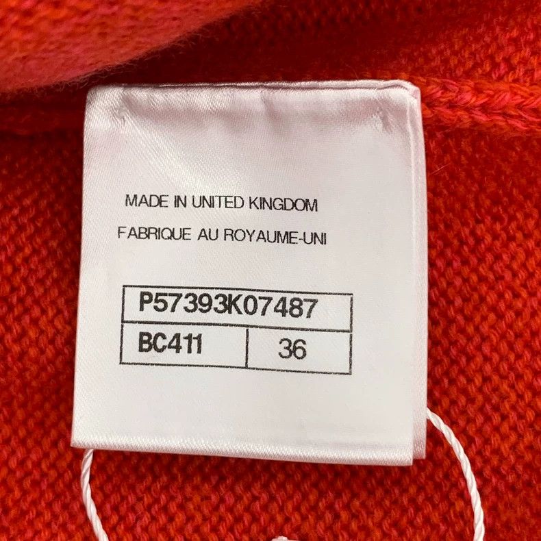 Chanel ChanelRed pearl buckle cashmere knitted dress 2503-Nextarro Size XXS / US 00 / IT 34 - 7 Thumbnail