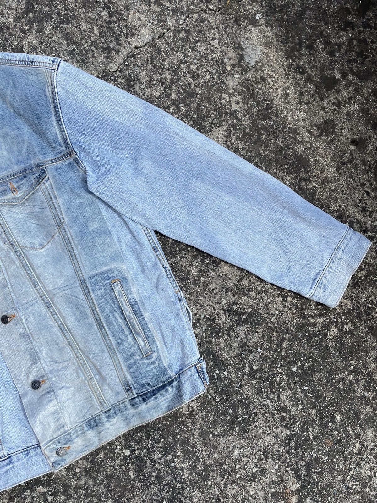 Japanese Brand 2019SS Runway JNBY Overprint light denim jacket Size XL / US 12-14 / IT 48-50 - 4 Thumbnail