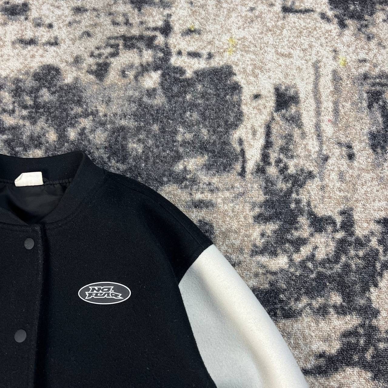 No Fear No fear x H&M Big Embroidered Logo Varsity Bomber Jacket Size US M / EU 48-50 / 2 - 5 Thumbnail