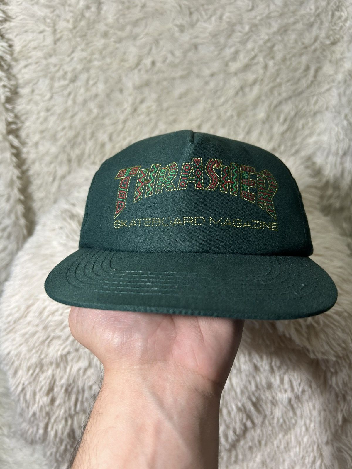 Thrasher × Vintage THRASHER Davis Snapback Cap Skateboarding Vintage Hat Size ONE SIZE - 4 Thumbnail