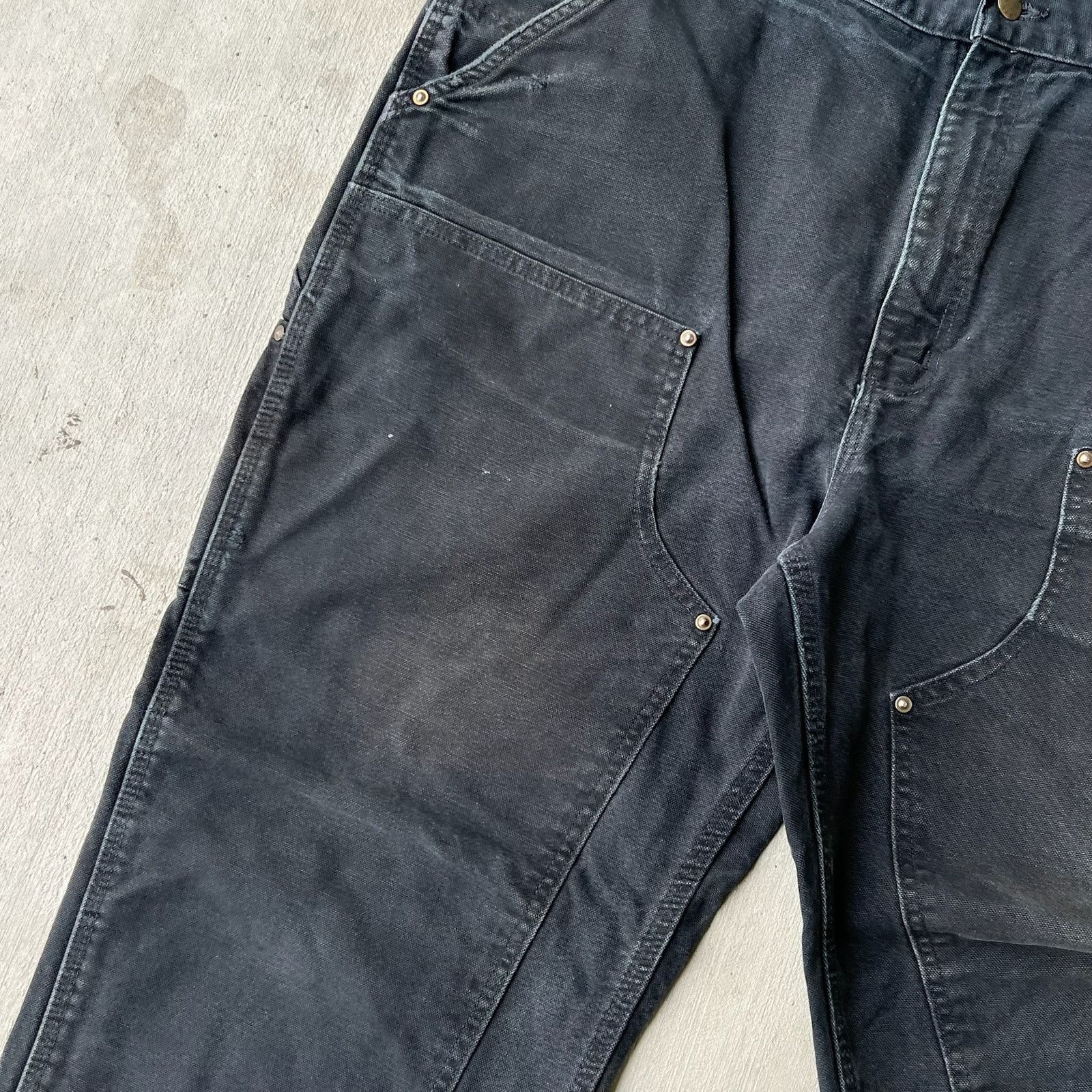 Carhartt × Vintage Carhartt black double knee work wear carpenter pants Size US 37 - 8 Thumbnail