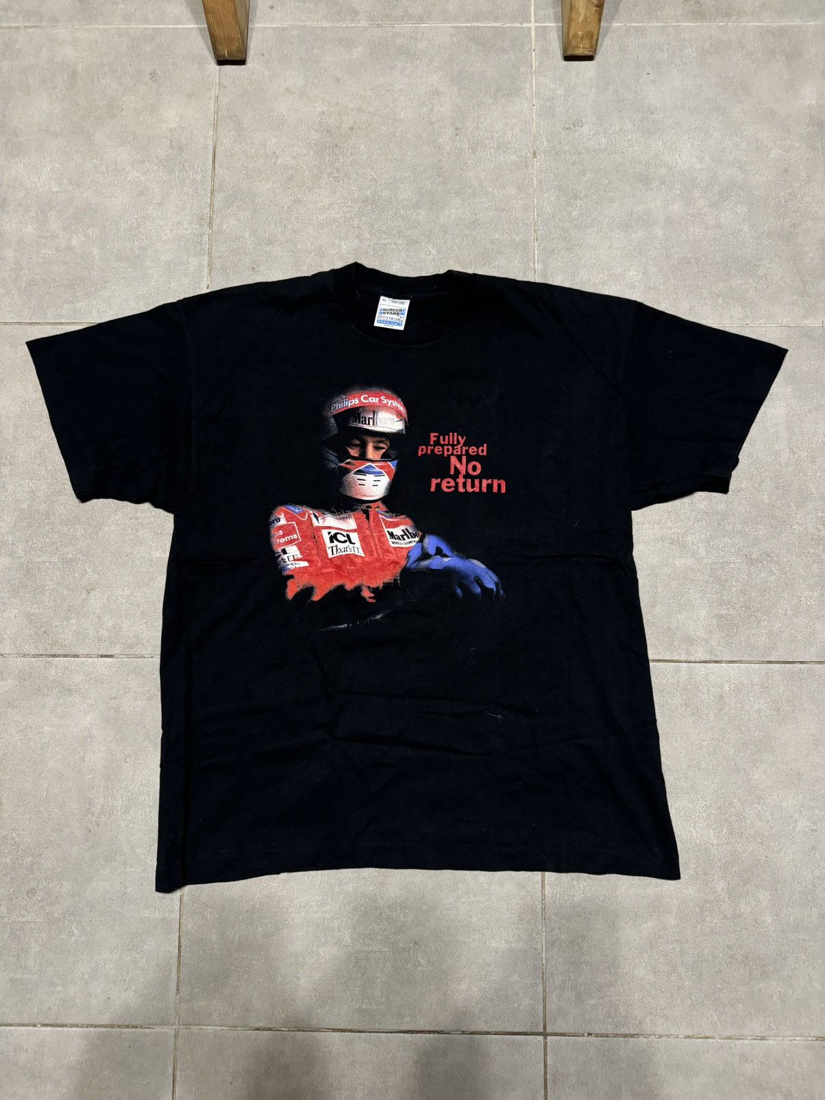 Formula 1 × Marlboro × Vintage 1996 Marlboro Formula 1 Racing T-shirt Tee vintage black Size US XL / EU 56 / 4 - 1 Thumbnail