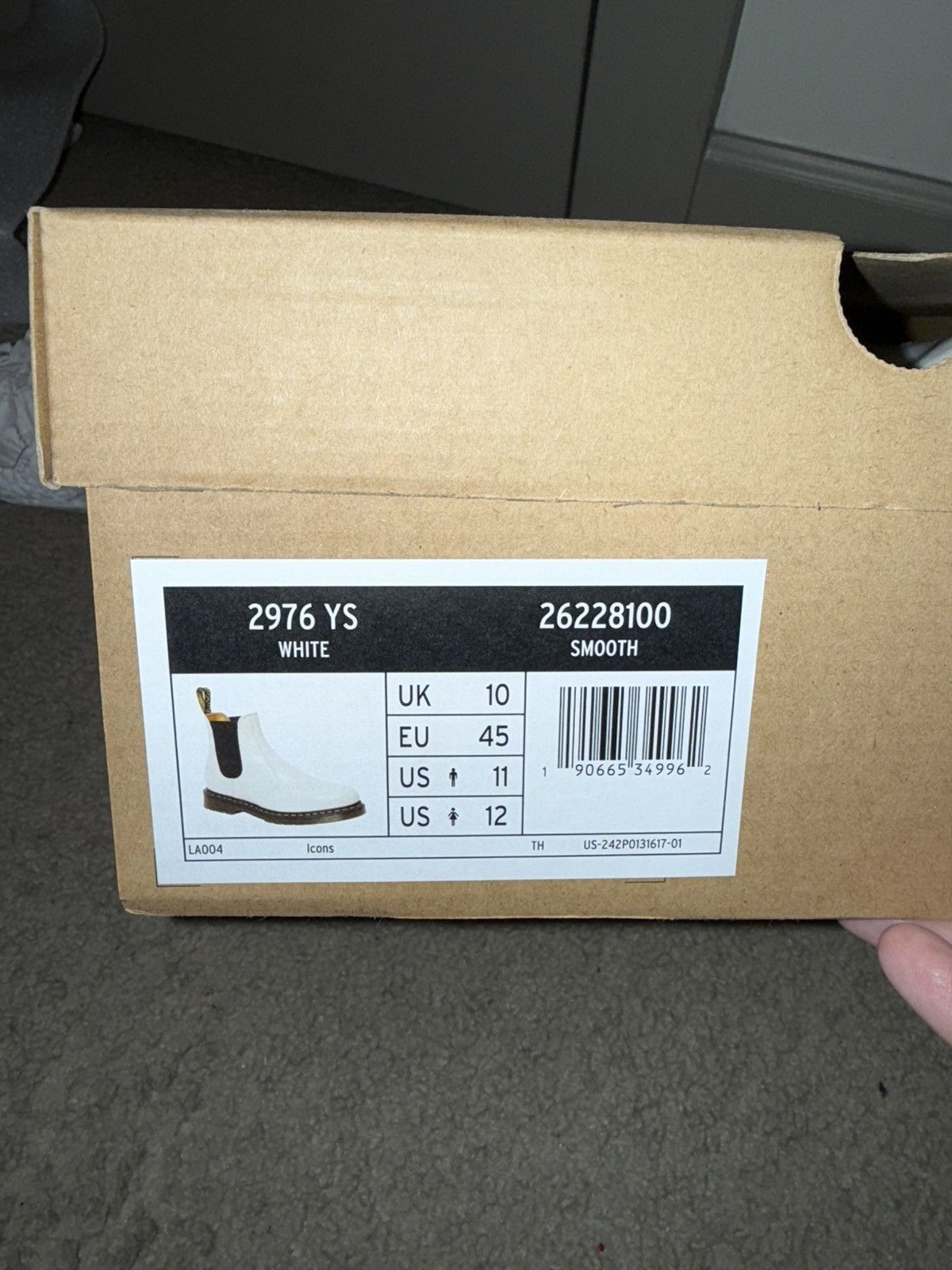 Dr. Martens White Boots Size US 11 / EU 44 - 9 Thumbnail