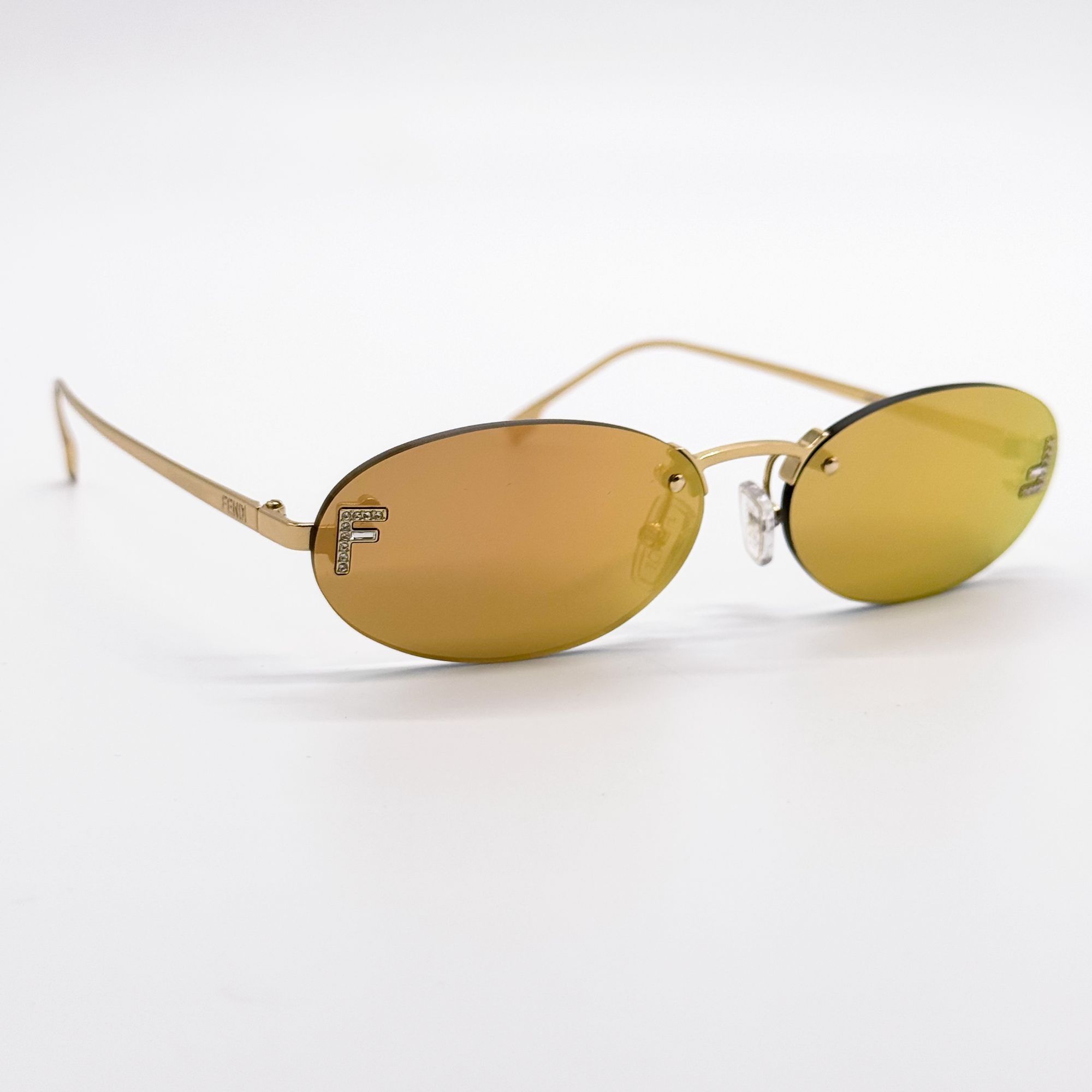 Fendi NEW FE4075US 30L ROUND GOLD MIRROR FENDI WOMN SUNGLASSES Size ONE SIZE - 10 Thumbnail
