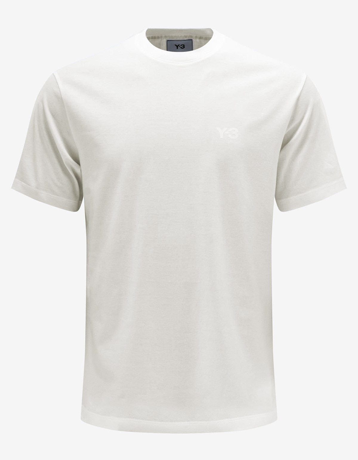 image of Y 3 Off White Logo Relaxed T-Shirt, Men's (Size XS)