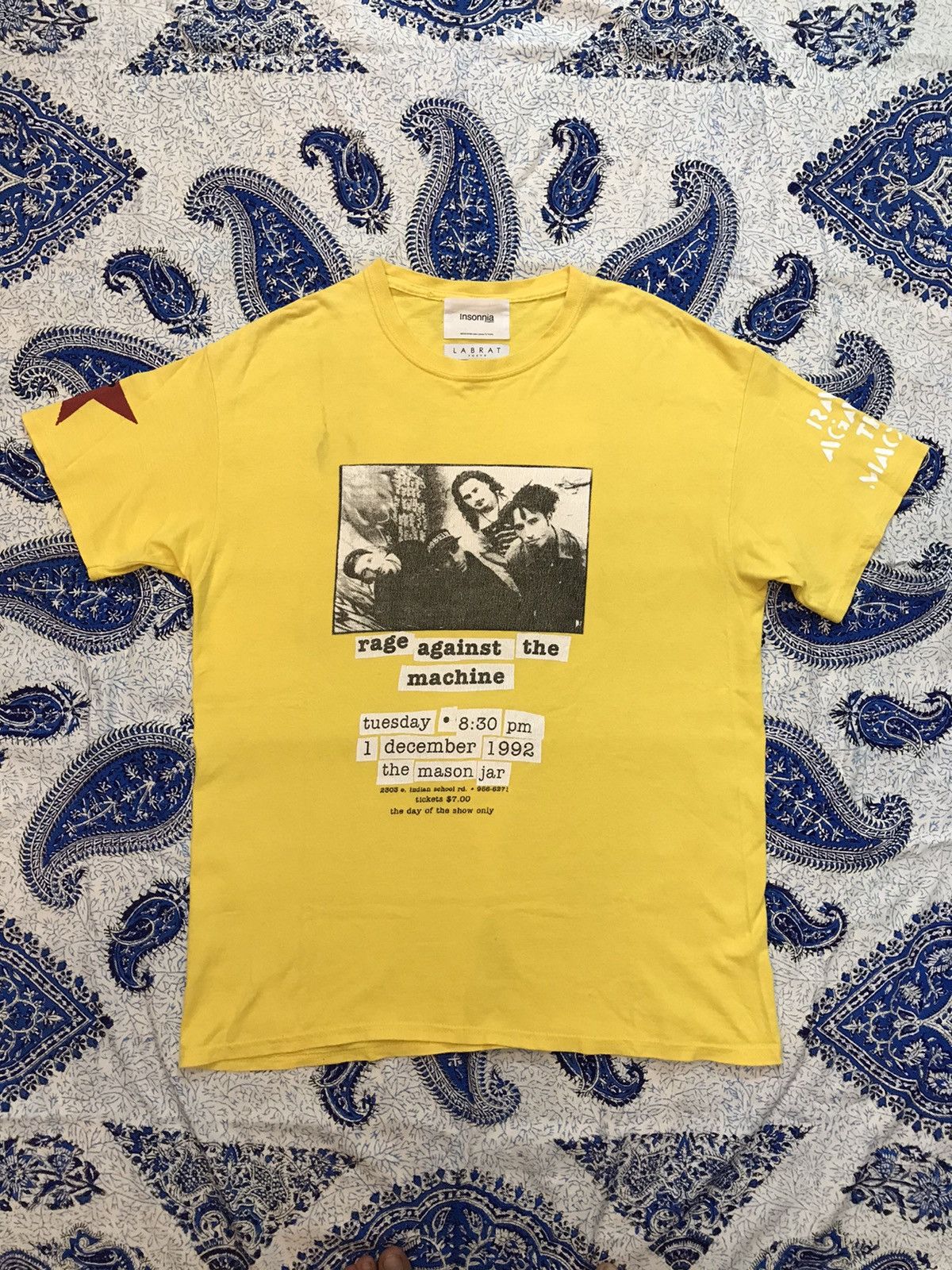 Band Tees × Rage Against The Machine Rage Againts The Machine Insonnia Projects 2018 Tee Shirt Size US L / EU 52-54 / 3 - 1 Thumbnail