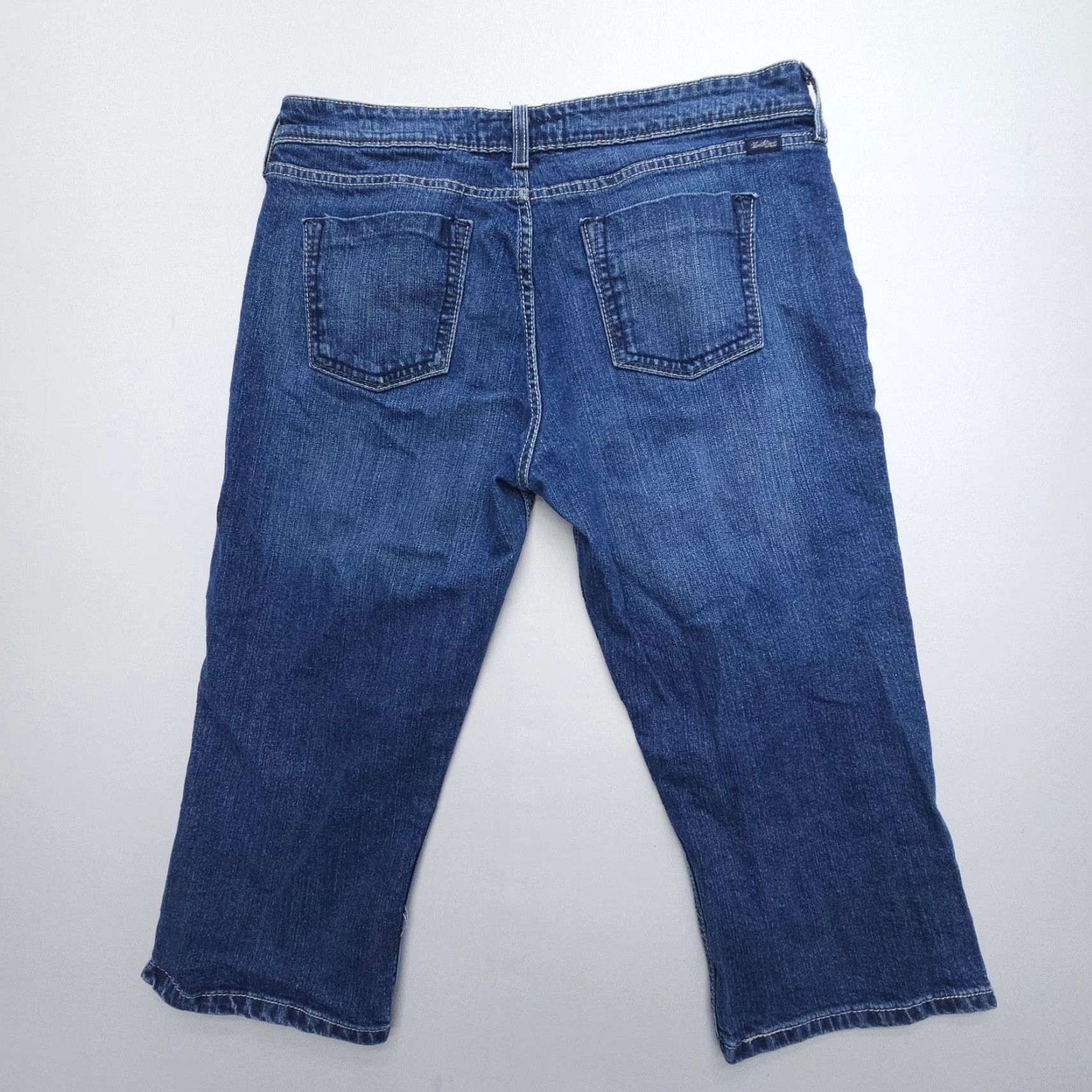 Levi's VINTAGE Levi's Levi Strauss Y2K Low Rise Capri Jeans Misses 12 Dark Wash Blue 2000s Size 34" / US 12 / IT 48 - 2 Thumbnail