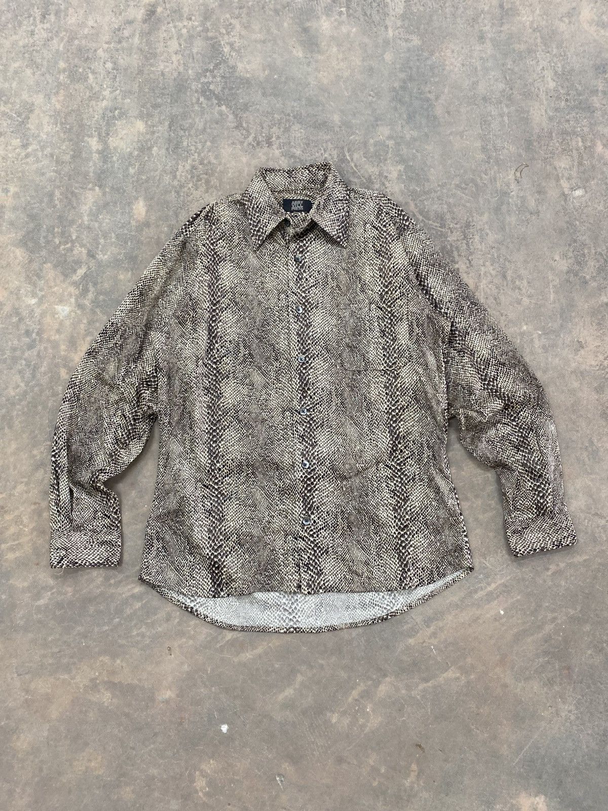 Japanese Brand ABBY VILL PRESS SNAKE SKIN LS SHIRT DESIGNER JAPAN Size US S / EU 44-46 / 1 - 2 Thumbnail
