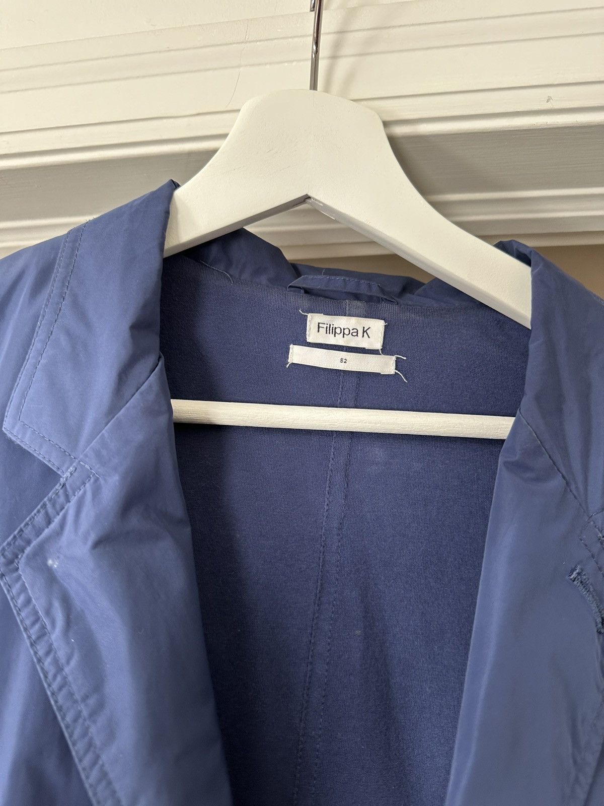 Filippa K Filippa K Blue Nylon Blazer Size US L / EU 52-54 / 3 - 2 Thumbnail