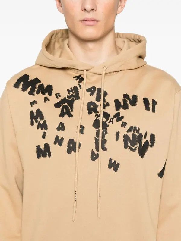 Marni o1w1db10526 Hoodie in Beige Size US S / EU 44-46 / 1 - 5 Thumbnail