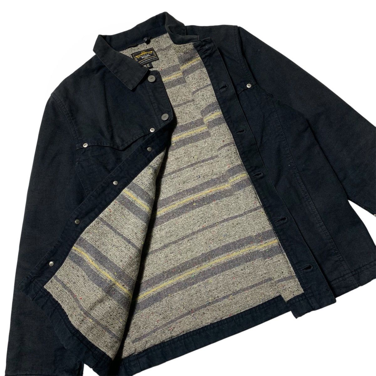 Wtaps Wtaps Blanket Canvas Jacket in Wool Black Japanese Brand Size US M / EU 48-50 / 2 - 3 Thumbnail