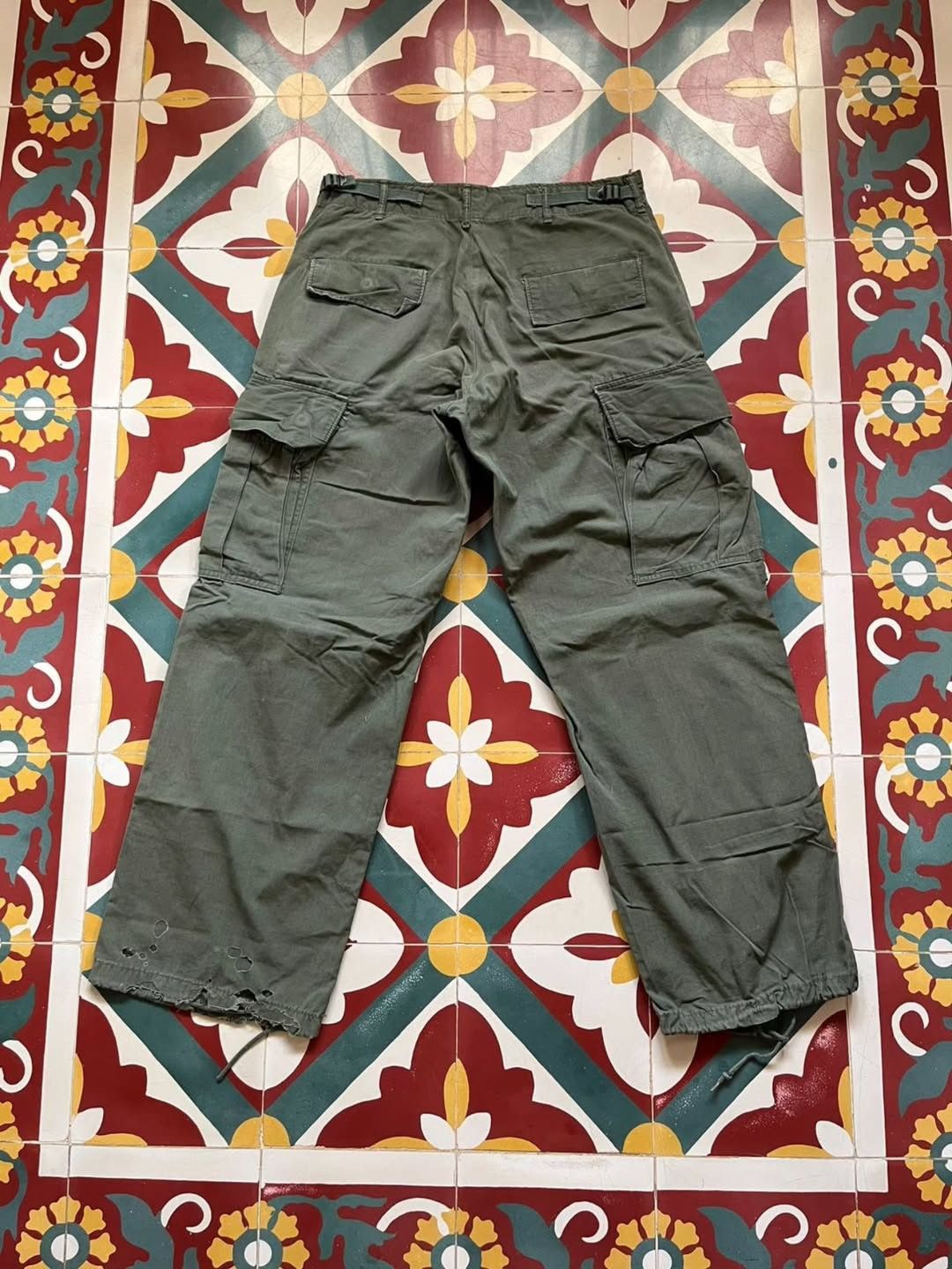 Vintage Vintage 60s US ARMY Jungle fatigue trousers vietnam war era Size US 30 / EU 46 - 2 Thumbnail