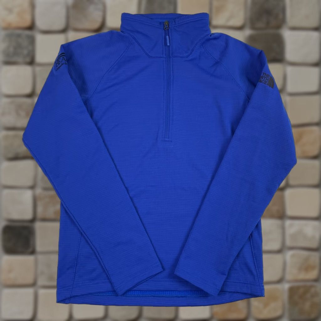 The North Face The North Face Jacket Mens Small Blue Grid Fleece 1/4 Zip Pullover Size US S / EU 44-46 / 1 - 1 Thumbnail