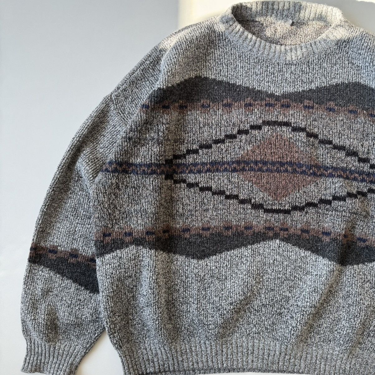 Vintage Vintage Boxy Coloured Geomatric Sweater Boxy Cottage Size US XL / EU 56 / 4 - 6 Thumbnail