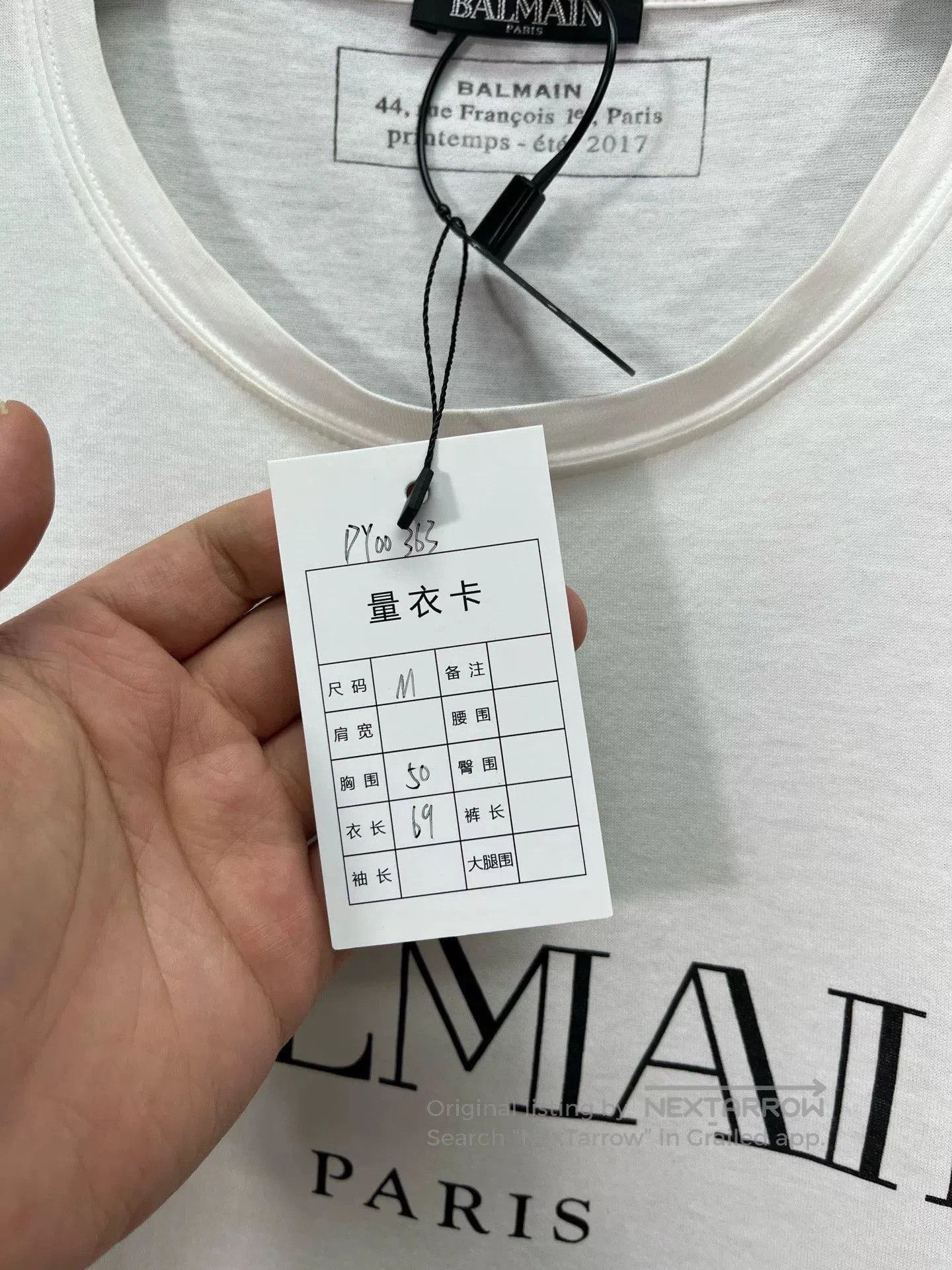 Balmain balmain letter tee size m in excellent condition. Size US M / EU 48-50 / 2 - 7 Thumbnail
