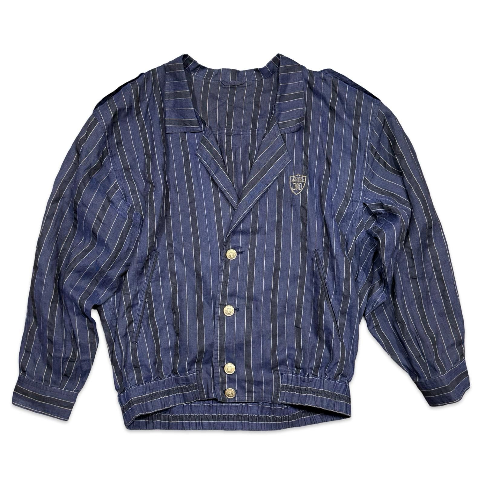 Celine Vintage Celine Striped Lightweight Overcoat Blazer Size 42R - 1 Thumbnail
