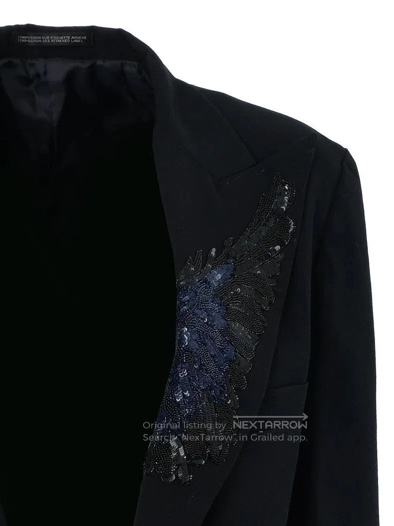 Yohji Yamamoto Yohji Yamamoto Sequin Blazer Jacket. Size US XS / EU 42 / 0 - 4 Thumbnail
