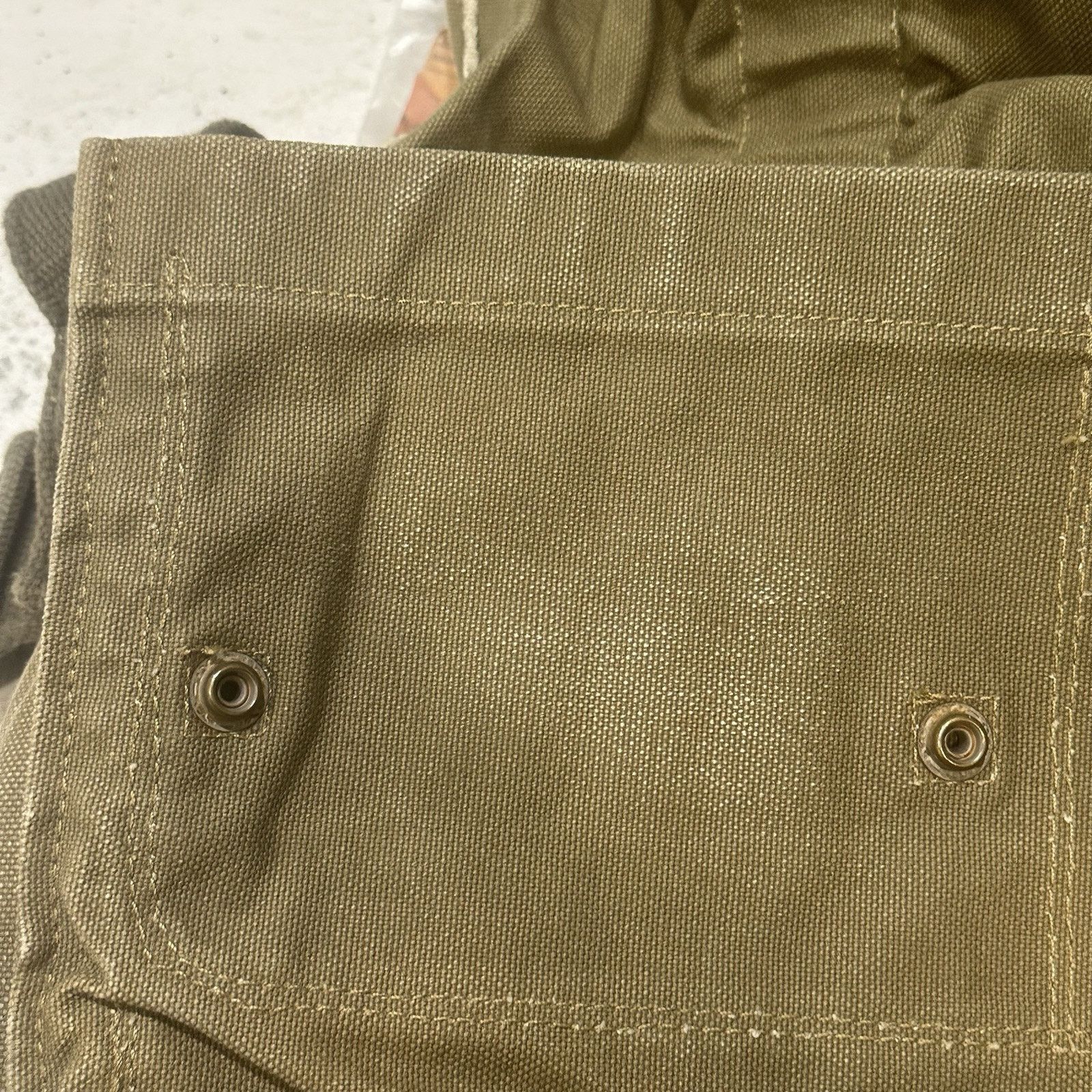 Ralph Lauren NWT Ralph Lauren Distressed Military Canvas Messenger Bag Size ONE SIZE - 16 Thumbnail
