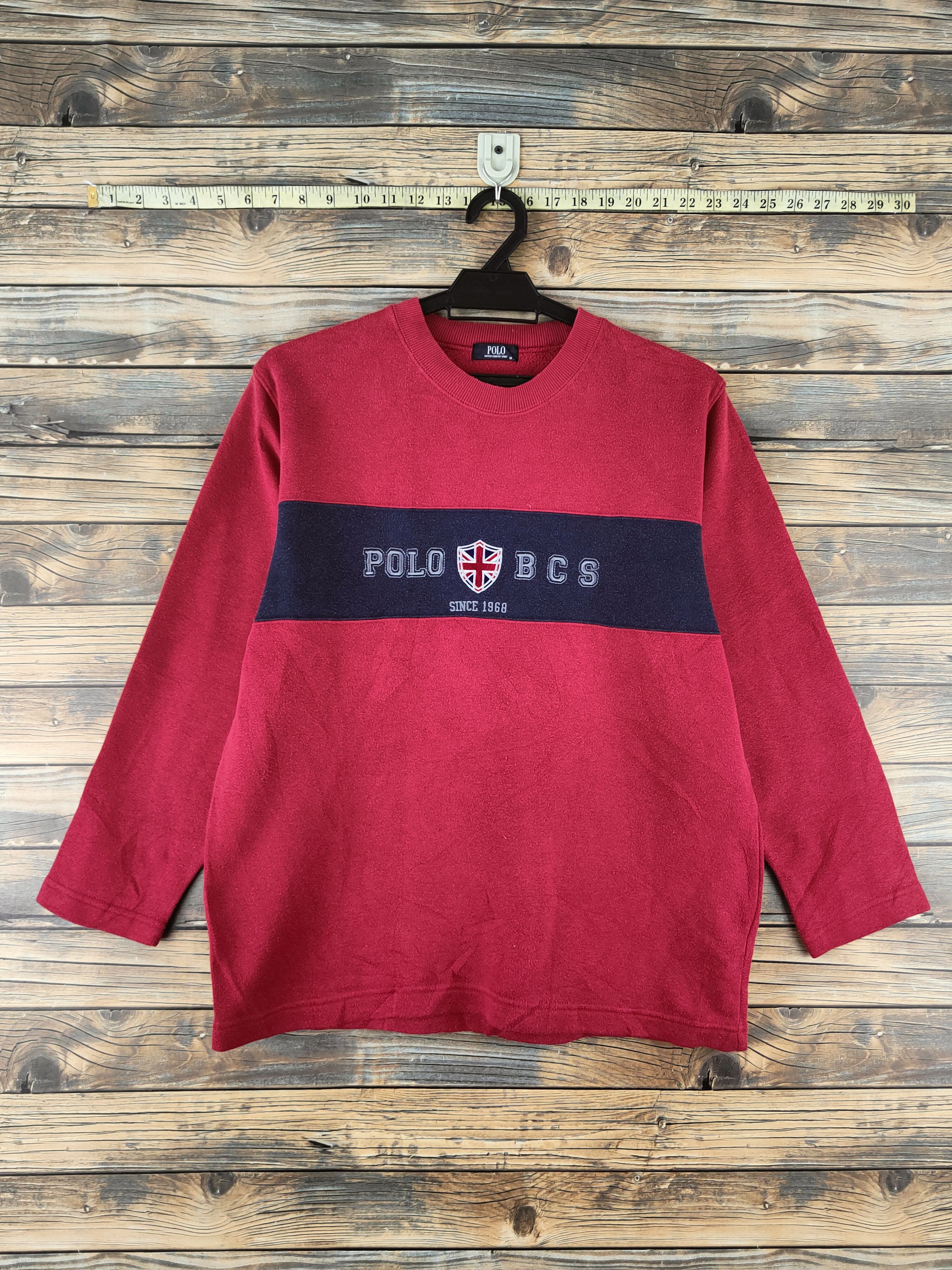 Japanese Brand Vintage Faded Polo Red Sweatshirts Size US M / EU 48-50 / 2 - 1 Thumbnail