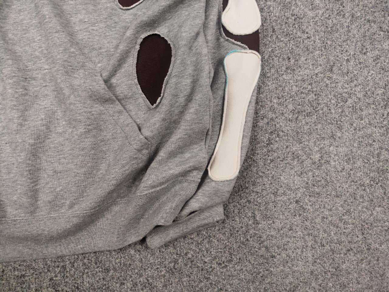 Nike Rare nike skeleton Logo vintage reworked Hoodie Y2K Style Size US S / EU 44-46 / 1 - 6 Thumbnail