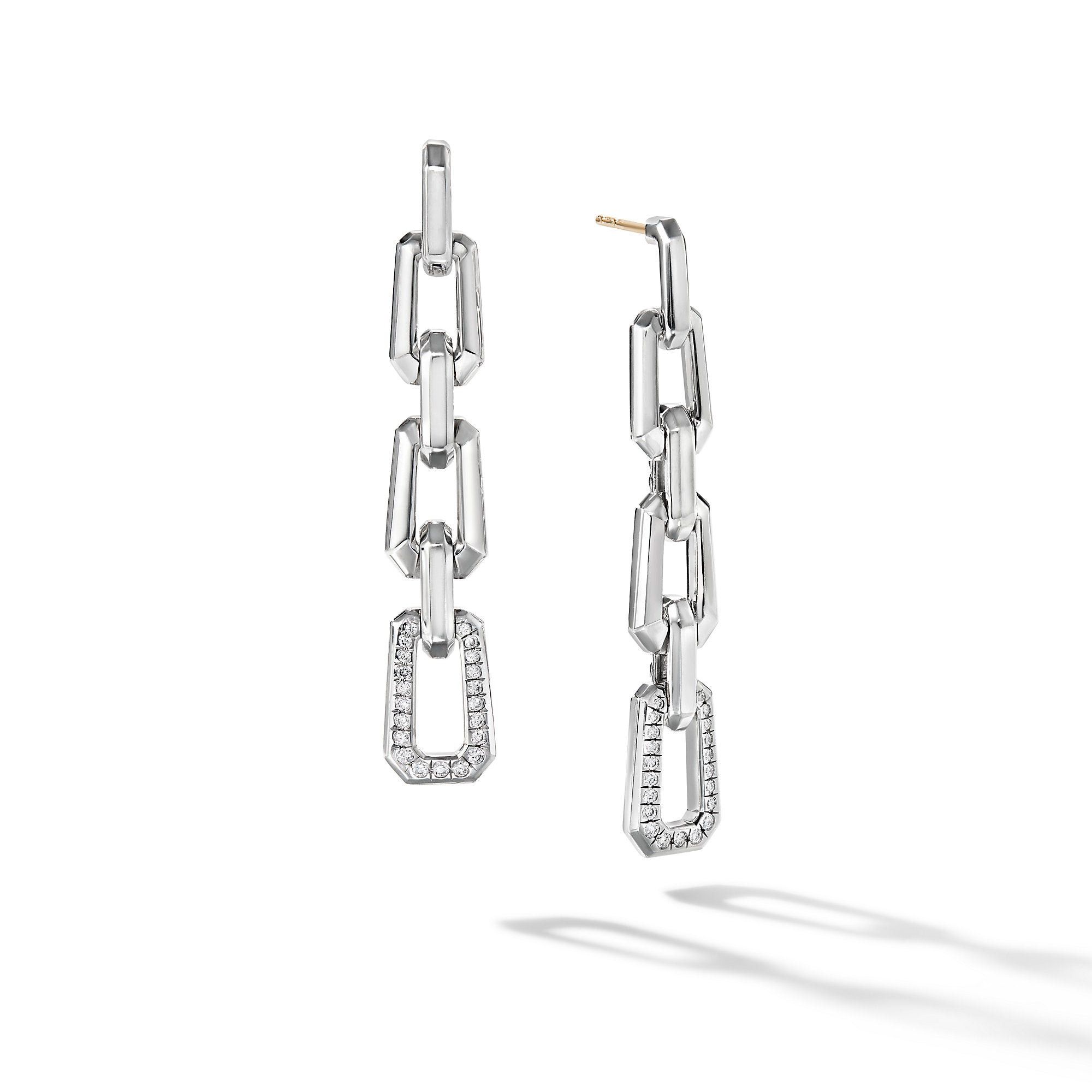 David Yurman o1w1db10525 E16610D Earrings with Pave Diamonds Size ONE SIZE - 1 Preview