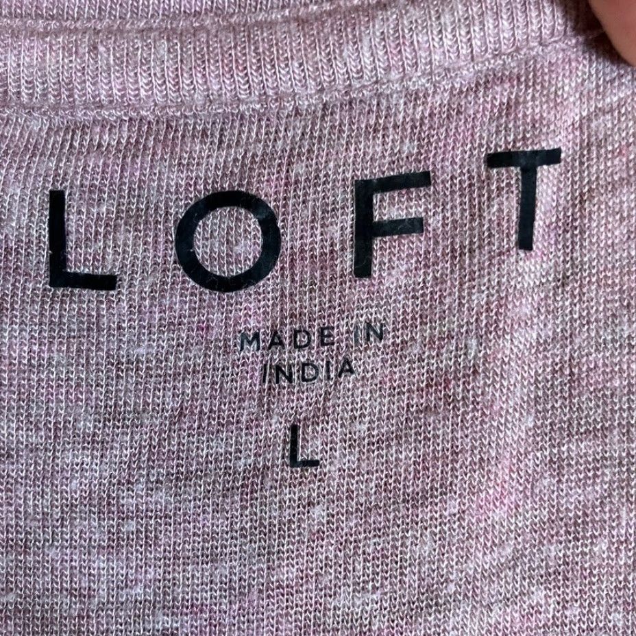 Loft LOFT Womens Shirt Purple Long Sleeve Casual Stretch Regular Large Adults Womens Shirt Size L / US 10 / IT 46 - 6 Thumbnail