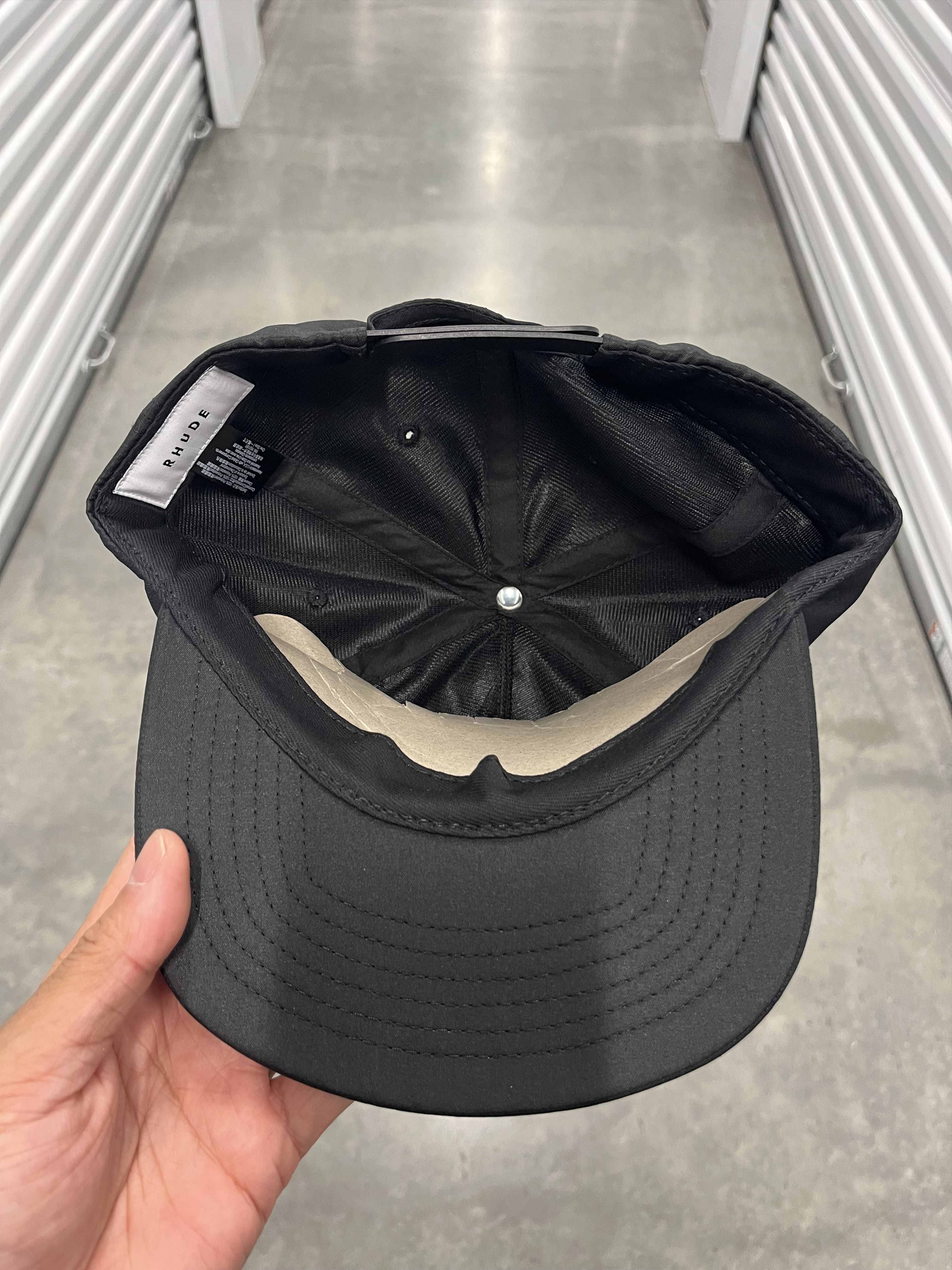 Rhude Rhude Satin Black snapback Size ONE SIZE - 5 Thumbnail