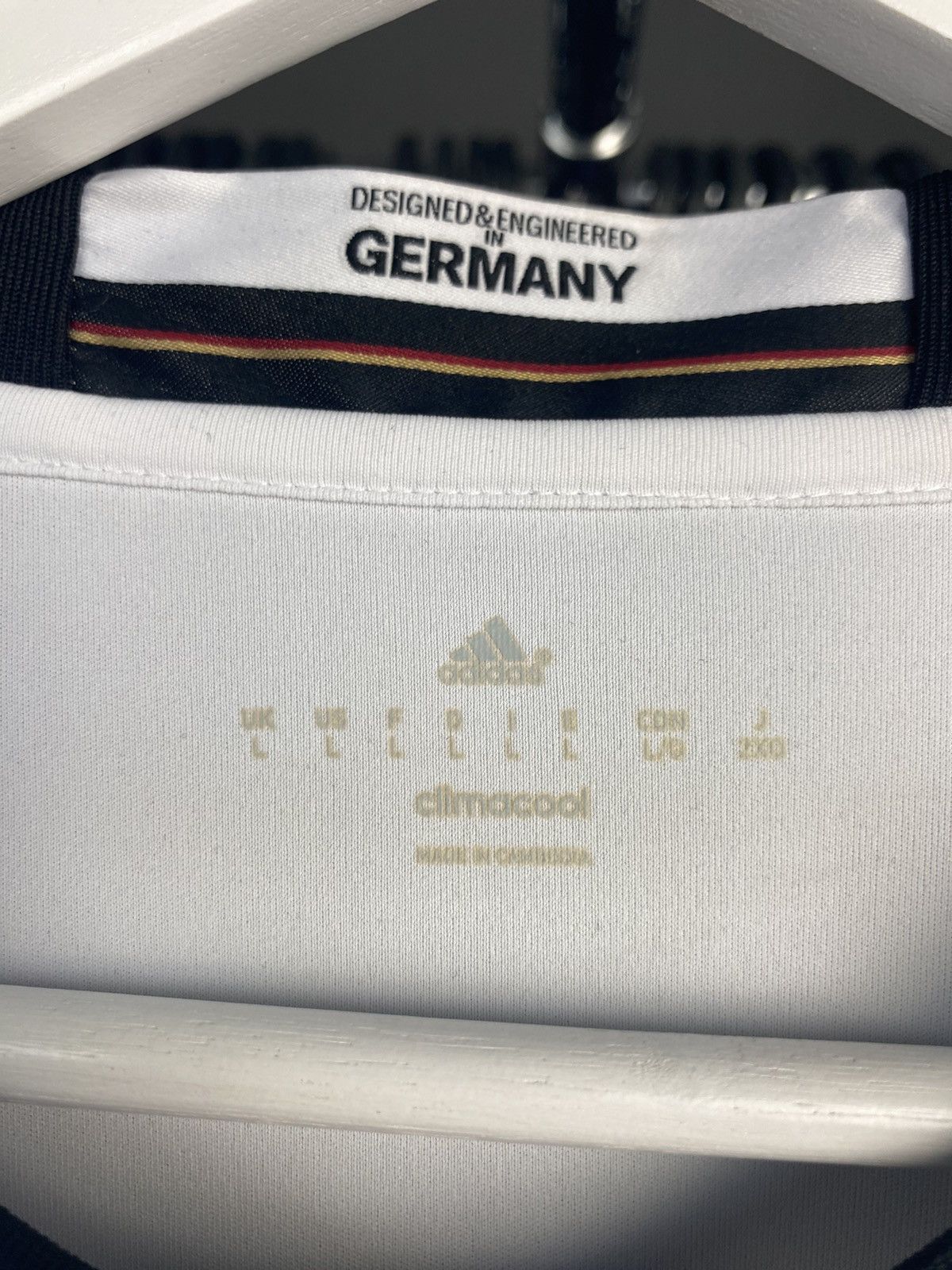 Adidas 2016/17 ADIDAS GERMANY HOME SOCCER FOOTBALL JERSEY SHIRT Size US L / EU 52-54 / 3 - 5 Thumbnail