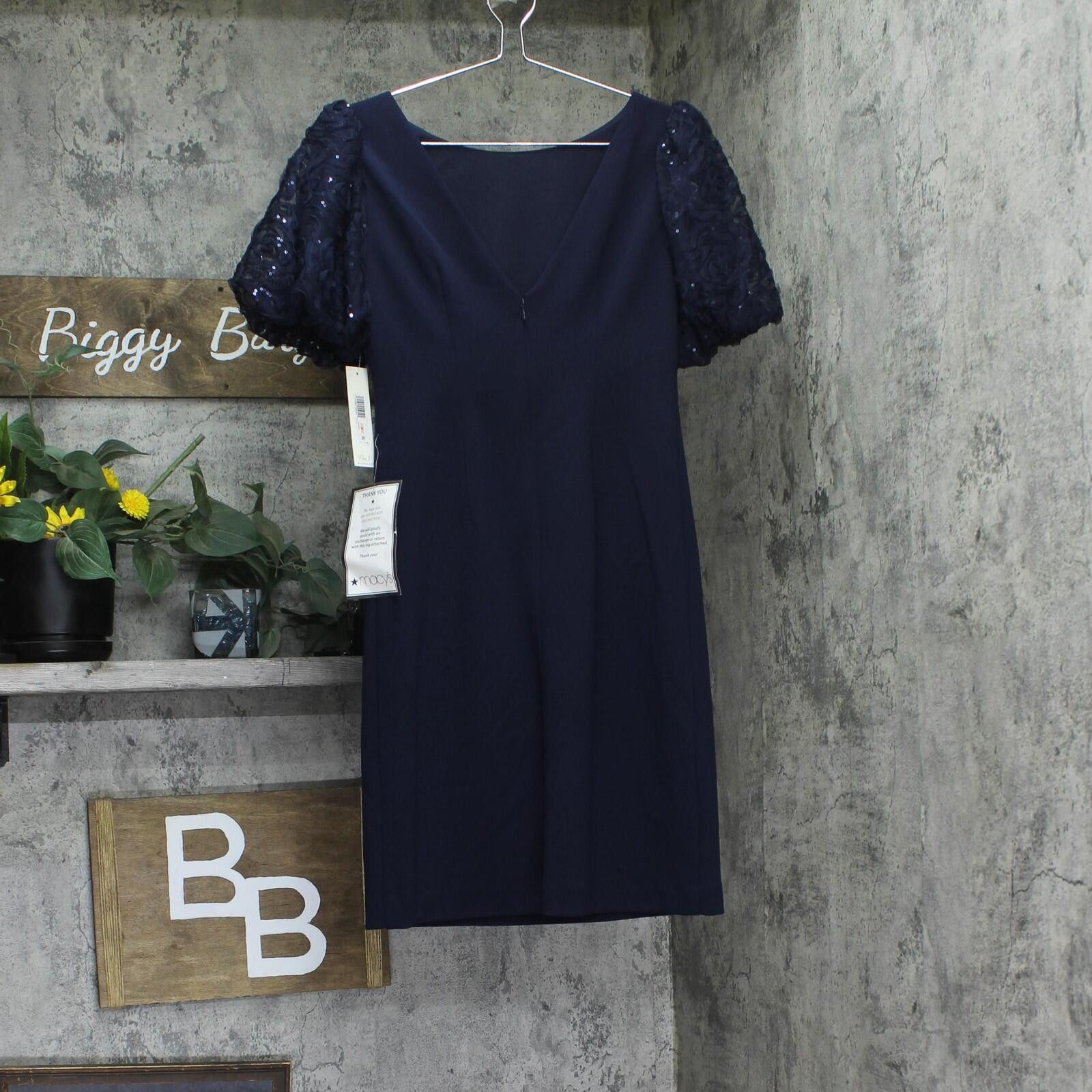 Other Nwt Eliza J Boat-neck Sheath Dress Ej4m3056 Navy Blue 2 Size XS / US 0-2 / IT 36-38 - 2 Thumbnail