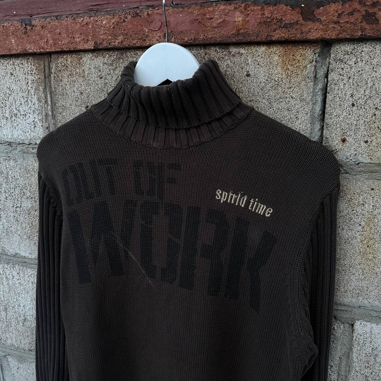 CCP (Crazy Character Print) Vintage Knit Sweater Springfield Grunge Archive Y2K 00s USA Size US M / EU 48-50 / 2 - 3 Thumbnail