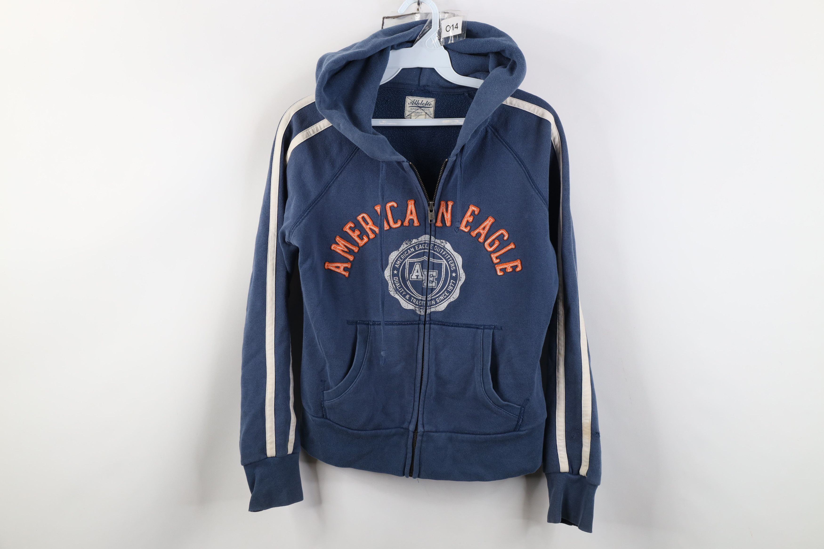 American Eagle Outfitters Vintage 90s Y2K American Eagle Outfitters Cropped Zip Hoodie Size US S / EU 44-46 / 1 - 1 Thumbnail